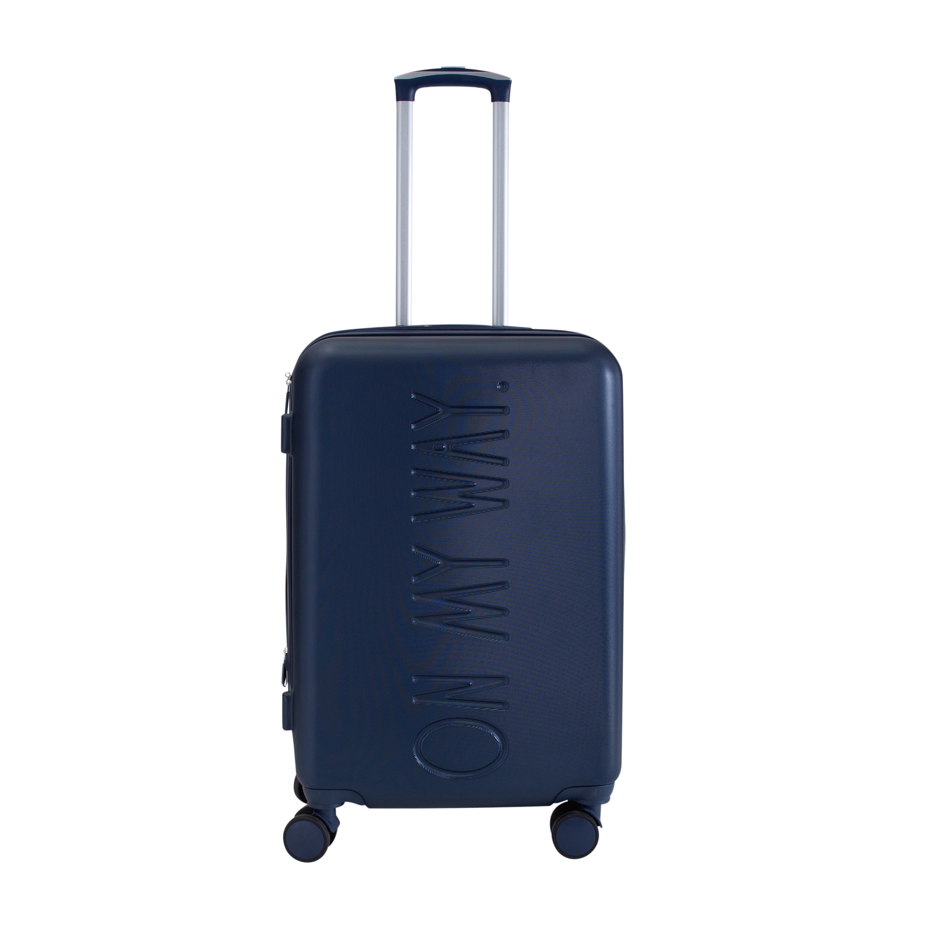 3 Piece Expandable Rolling Luggage Set in White