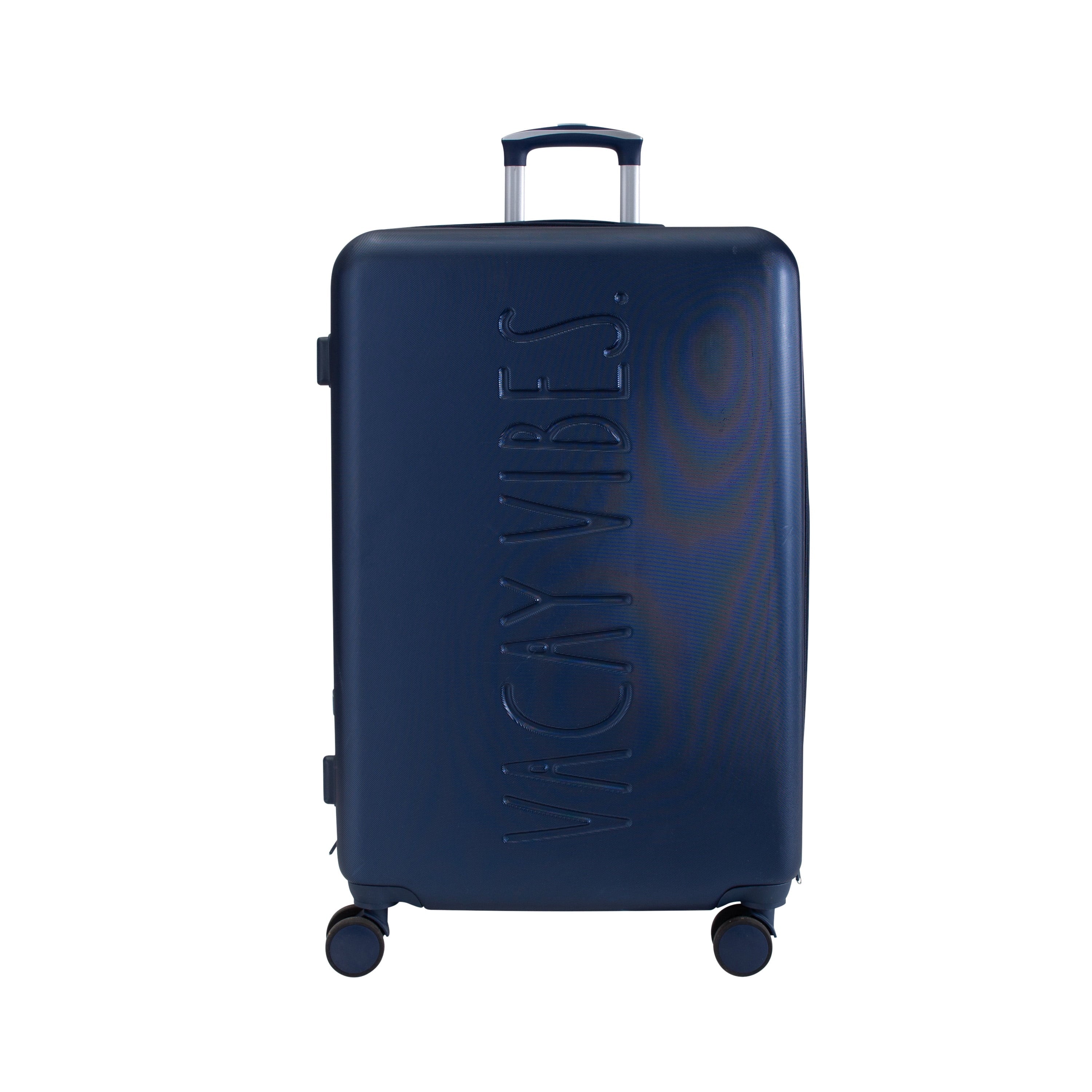 3 Piece Expandable Rolling Luggage Set in White