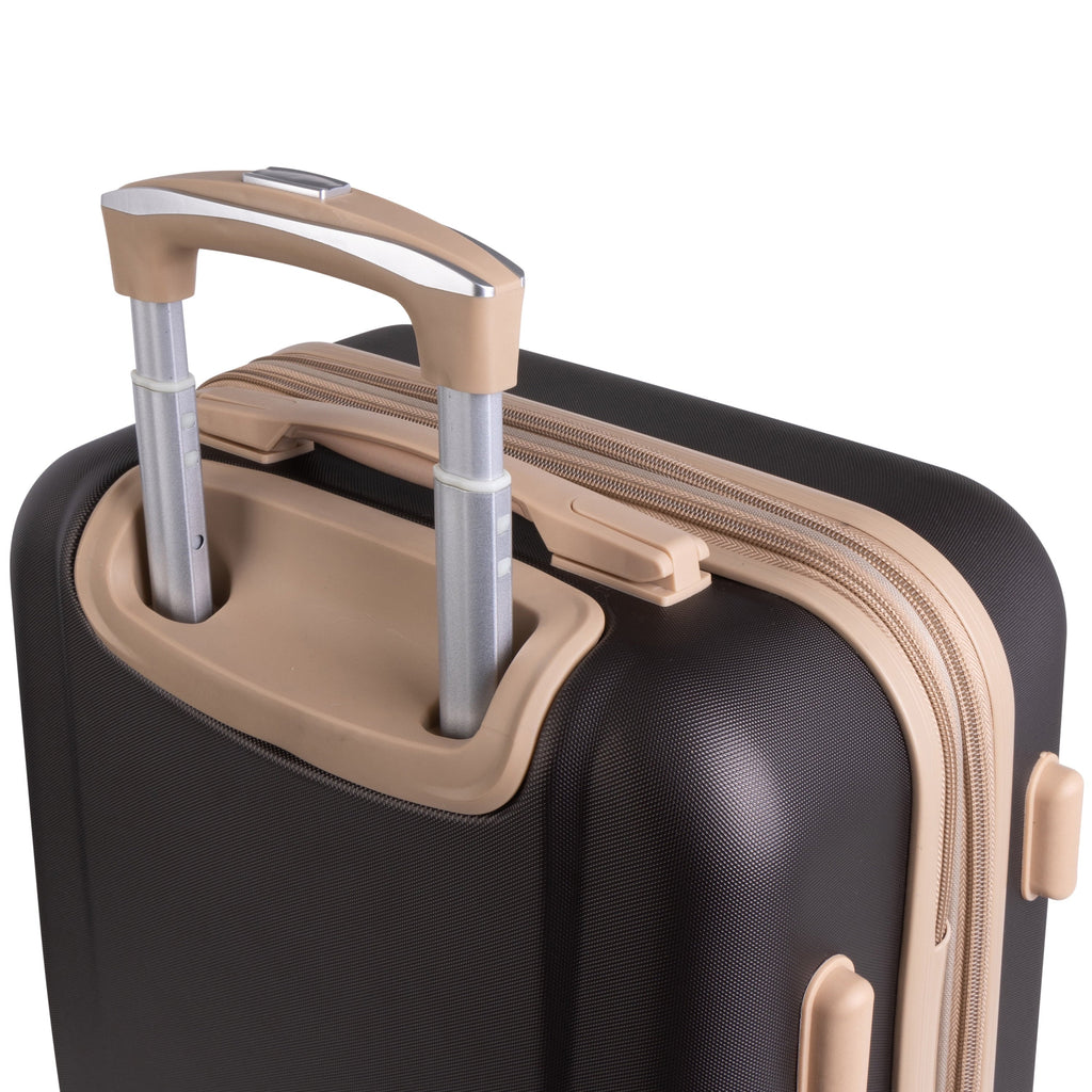 3 Piece Expandable Rolling Luggage Set in White