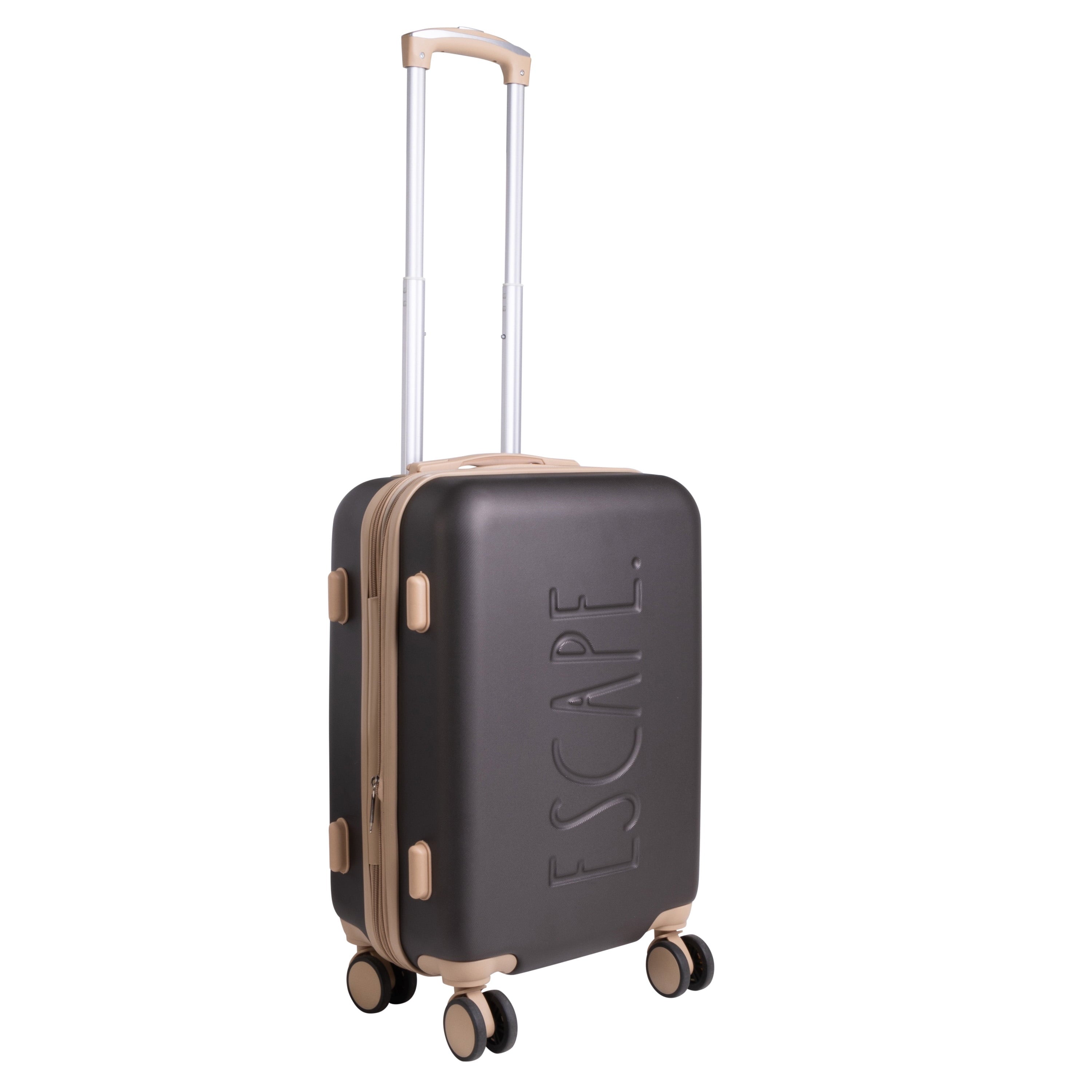 3 Piece Expandable Rolling Luggage Set in White