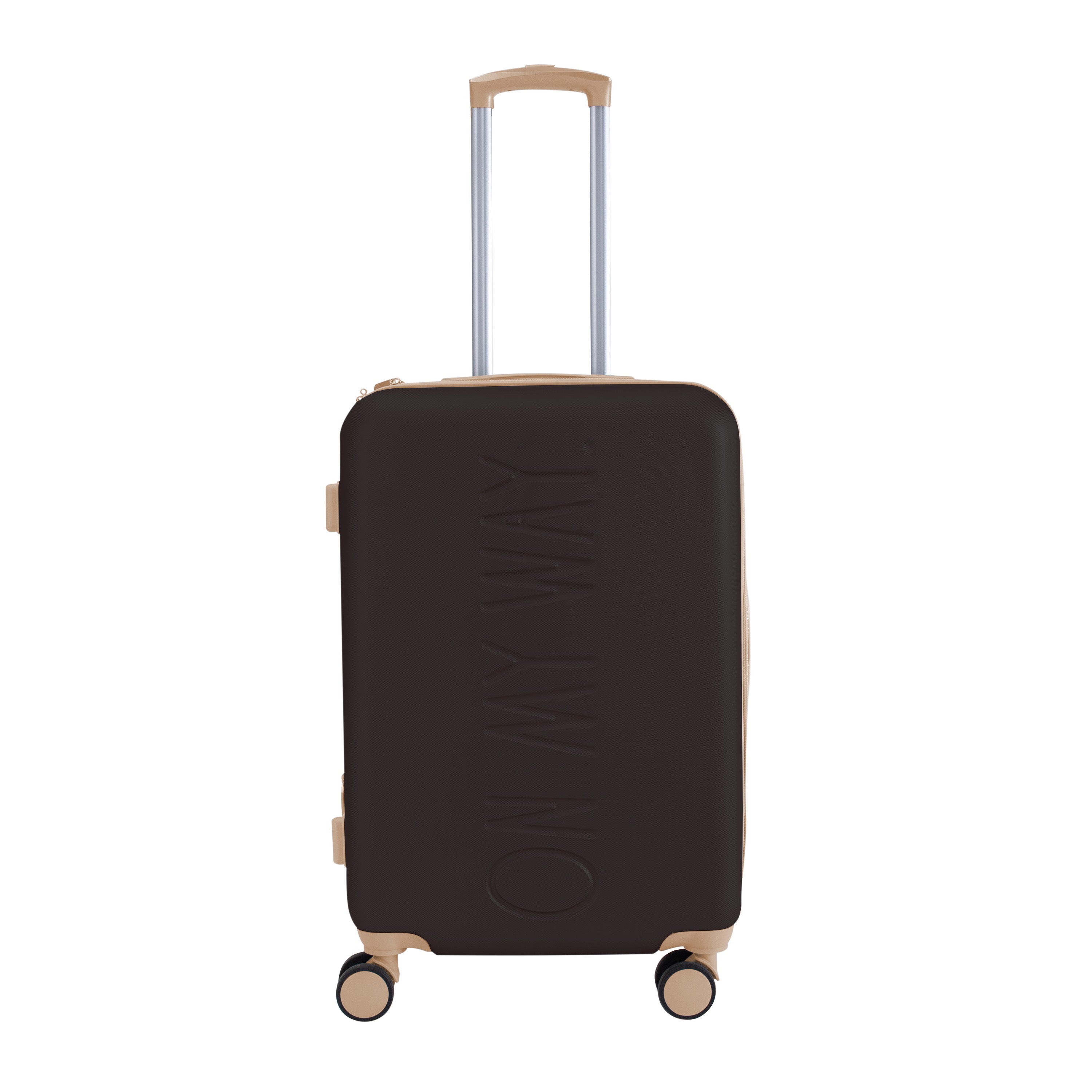 3 Piece Expandable Rolling Luggage Set in White