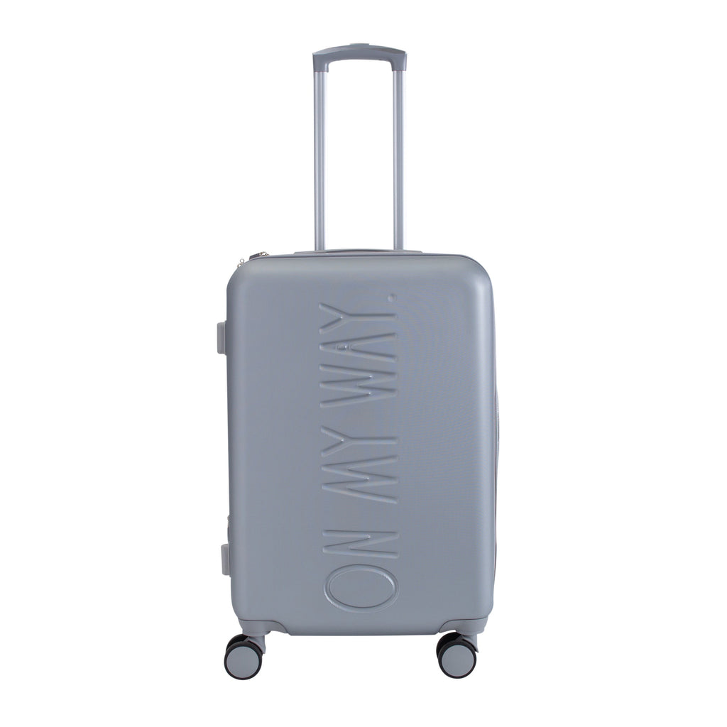 3 Piece Expandable Rolling Luggage Set in White
