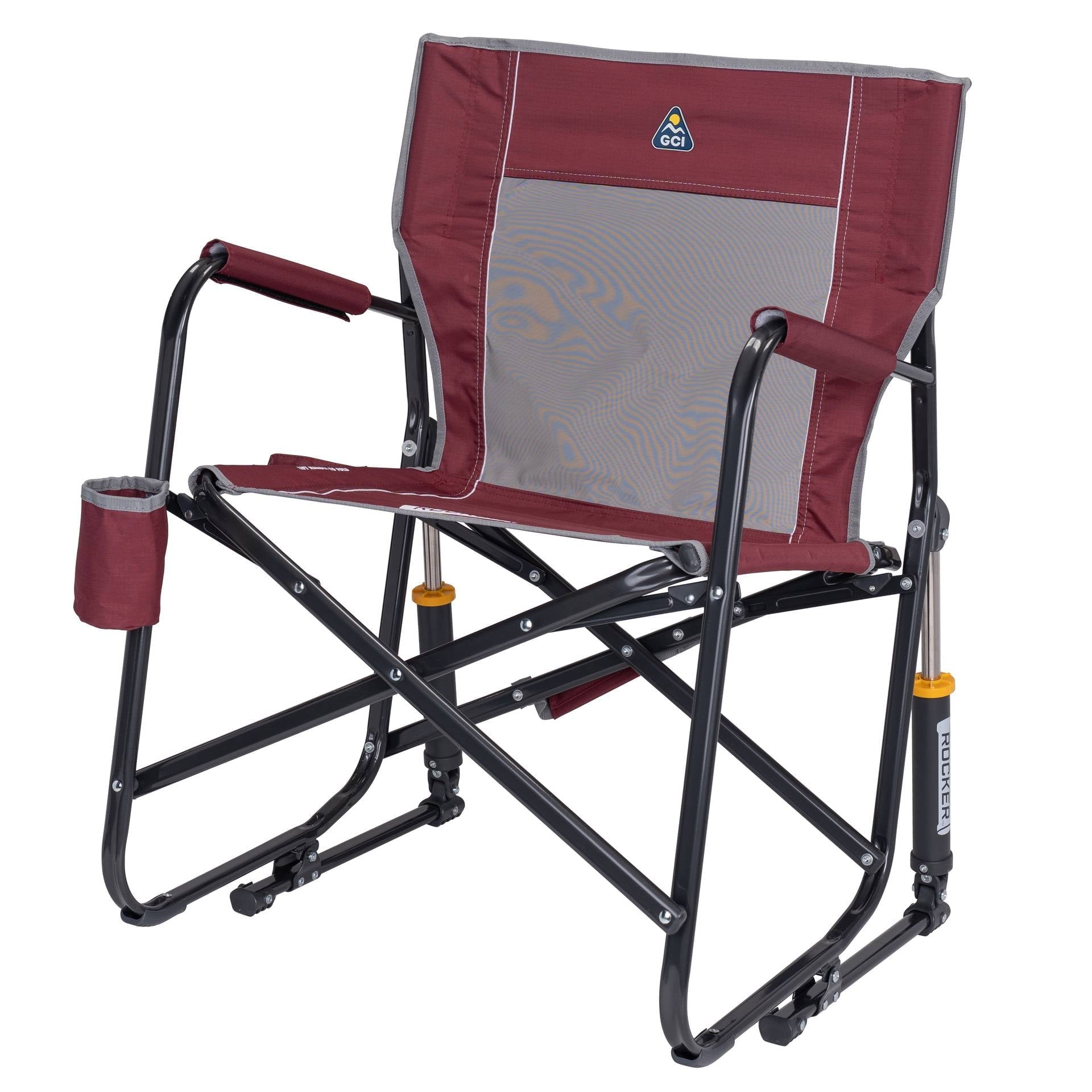 Freestyle Rocker Foldable Rocking Camping Chair, Maroon