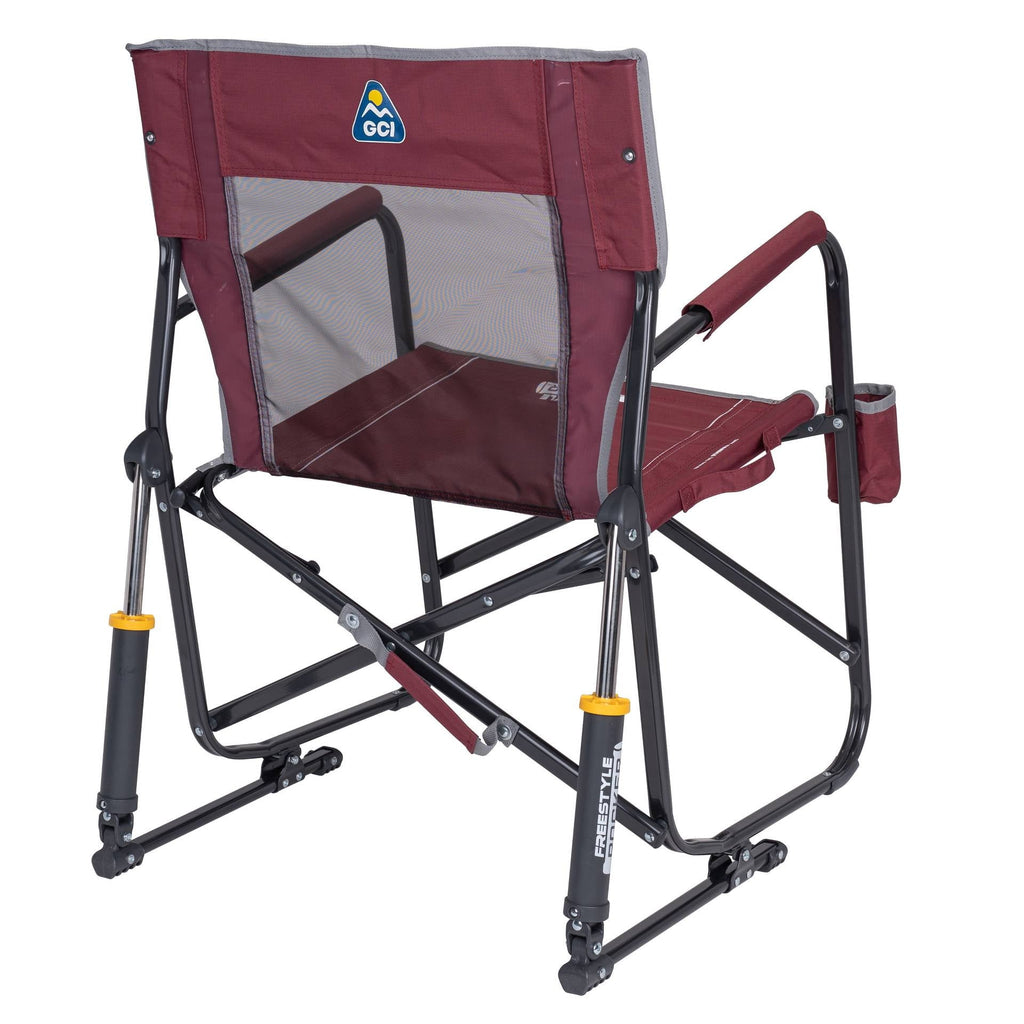 Freestyle Rocker Foldable Rocking Camping Chair, Maroon