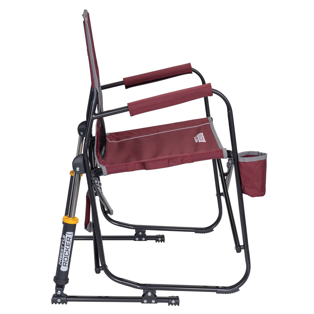 Freestyle Rocker Foldable Rocking Camping Chair, Maroon