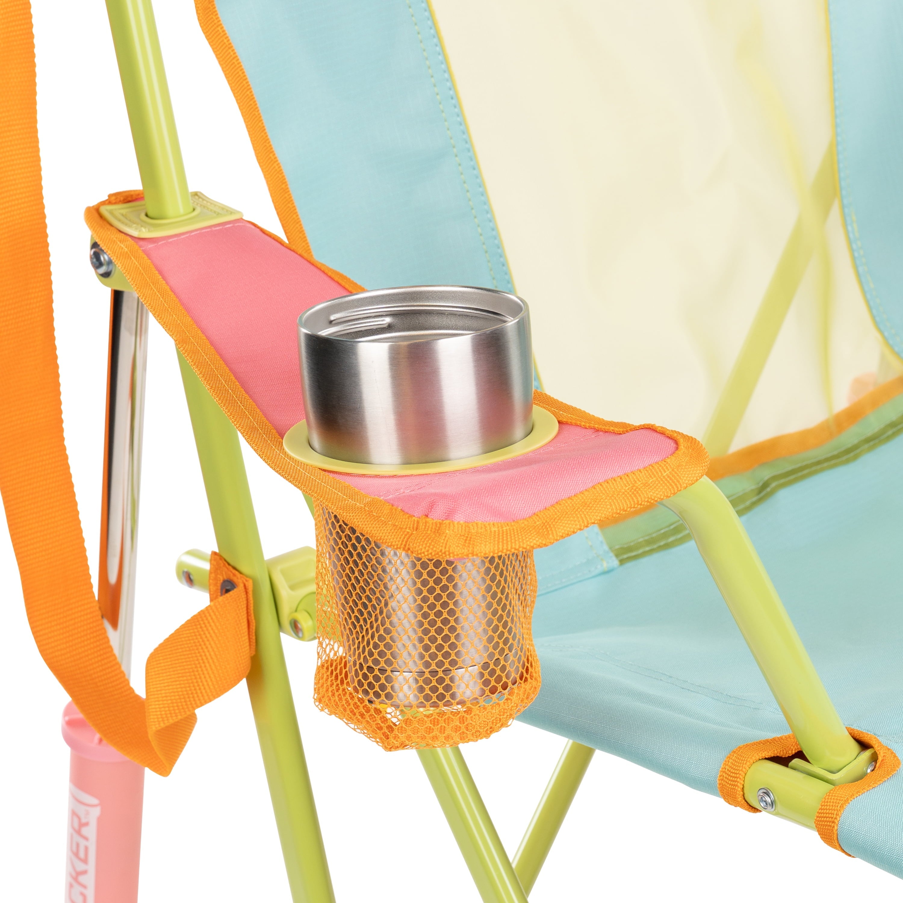 Comfort Pro Rocker Foldable Rocking Camp Chair, Sweet Tea