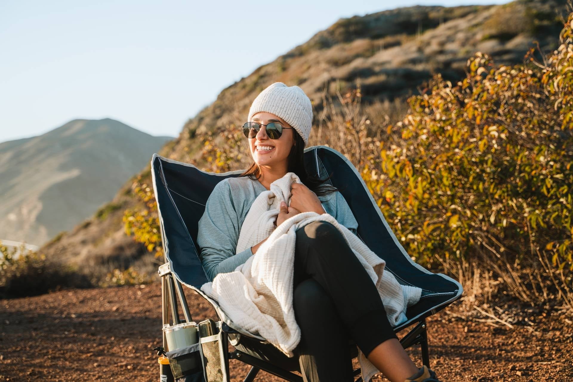 Pod Rocker Foldable Rocking Camp Chair, Black