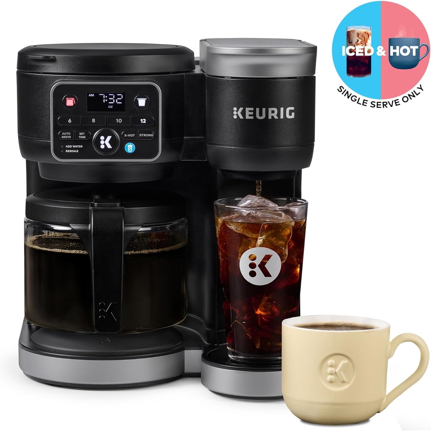 K-Duo Gen 2 Hot &amp; Iced Single Serve &amp; Carafe Coffee Maker