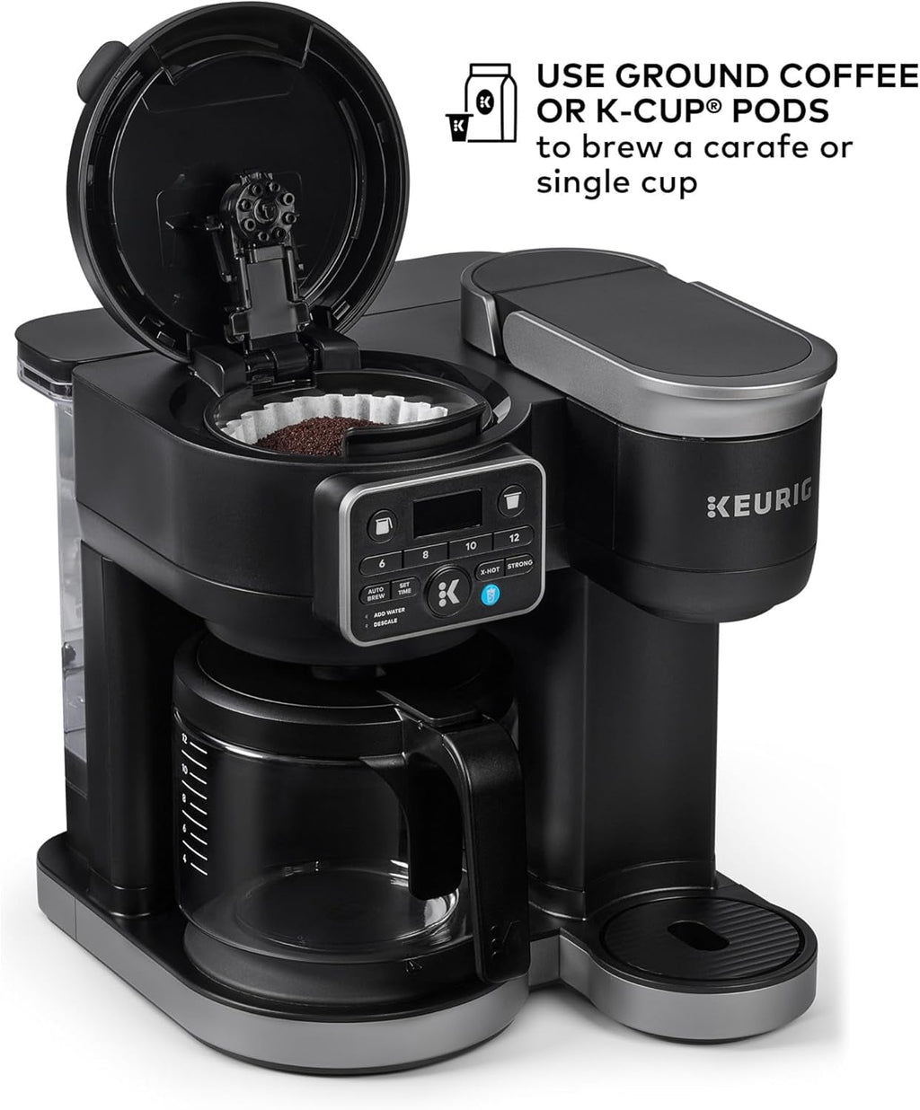 K-Duo Gen 2 Hot &amp; Iced Single Serve &amp; Carafe Coffee Maker