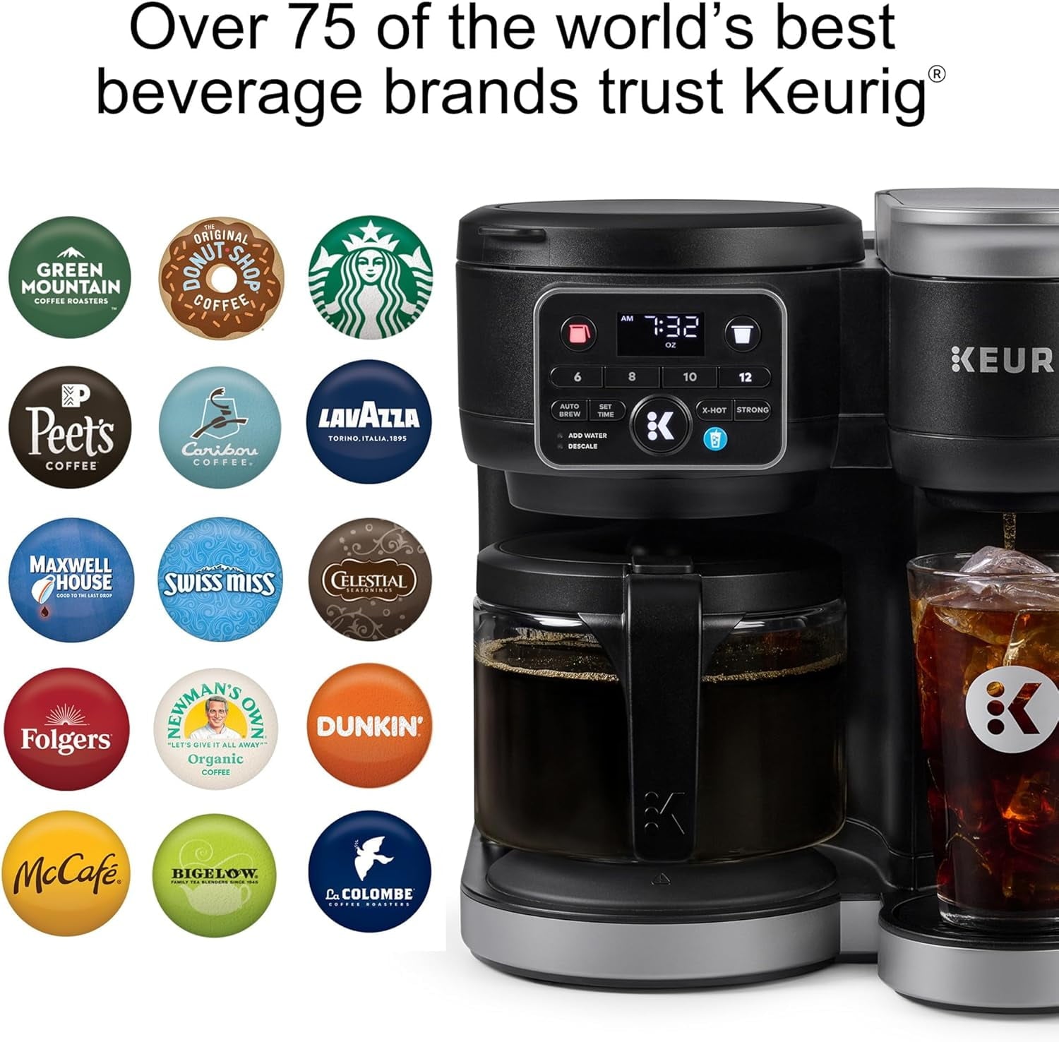 K-Duo Gen 2 Hot &amp; Iced Single Serve &amp; Carafe Coffee Maker