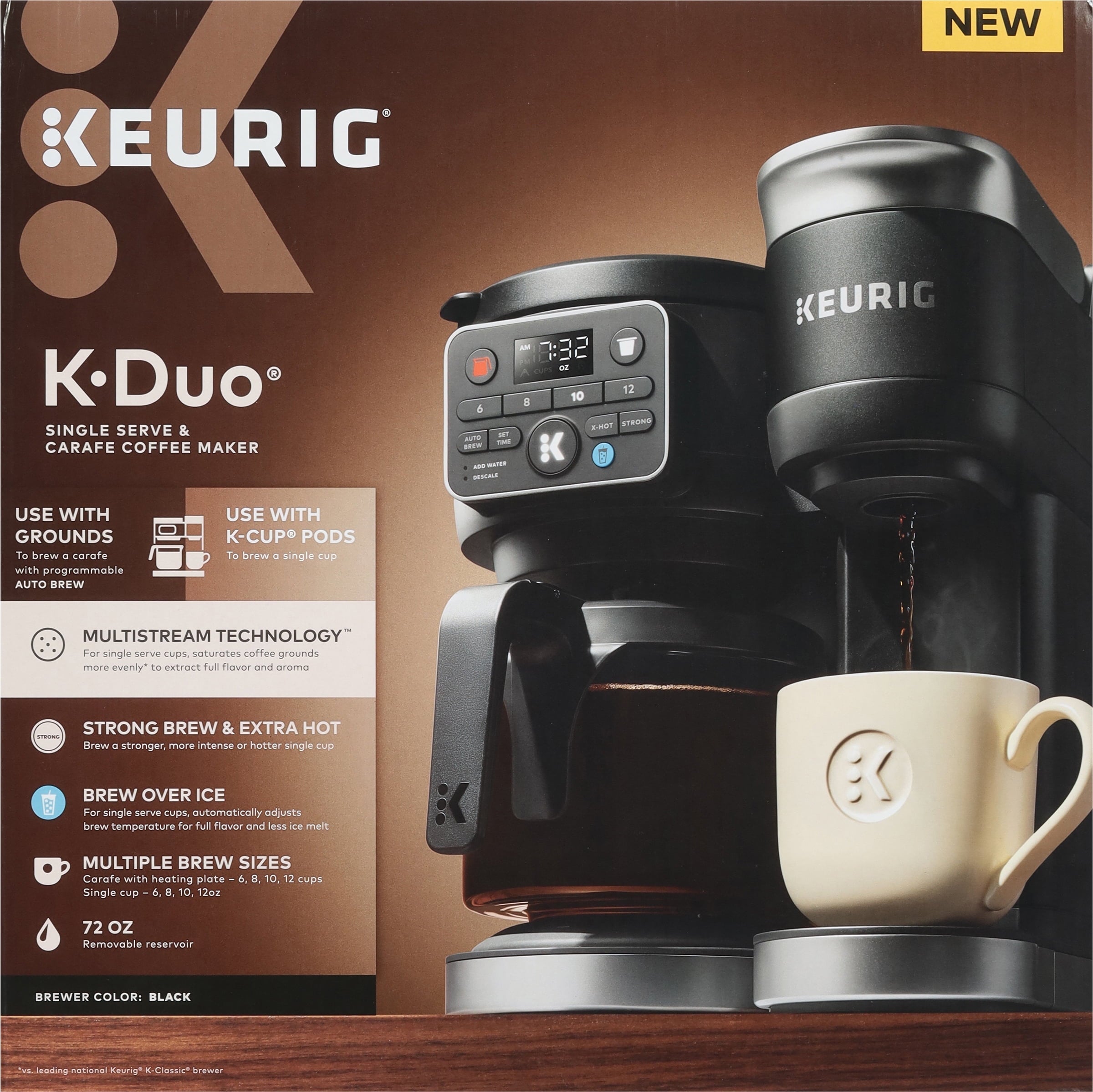 K-Duo Gen 2 Hot &amp; Iced Single Serve &amp; Carafe Coffee Maker