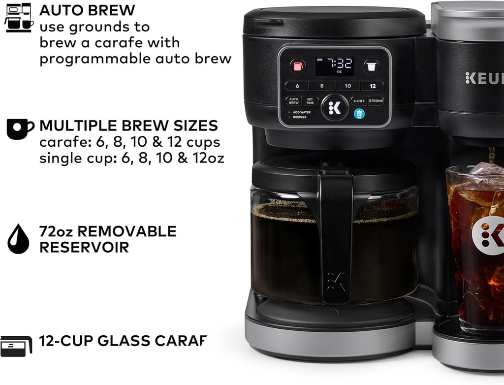 K-Duo Gen 2 Hot &amp; Iced Single Serve &amp; Carafe Coffee Maker