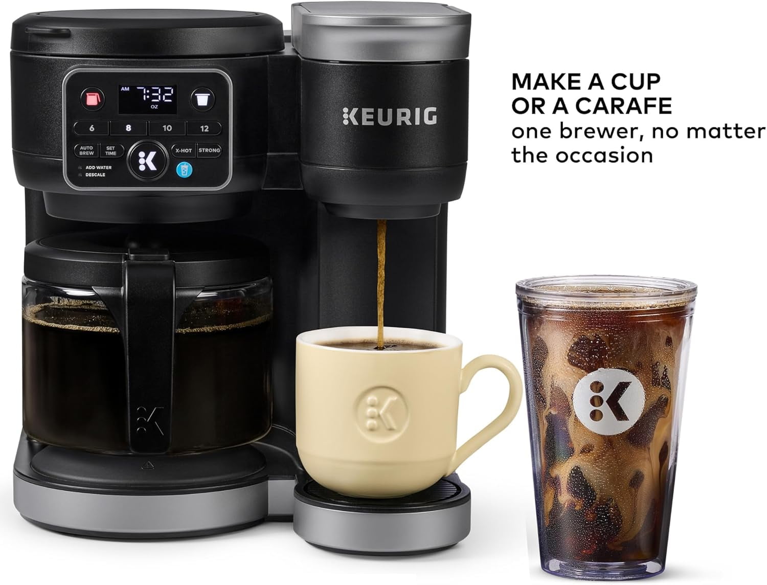K-Duo Gen 2 Hot &amp; Iced Single Serve &amp; Carafe Coffee Maker
