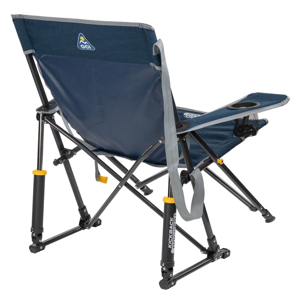 Kickback Rocker Foldable Rocking Camp Chair, Heathered Indigo