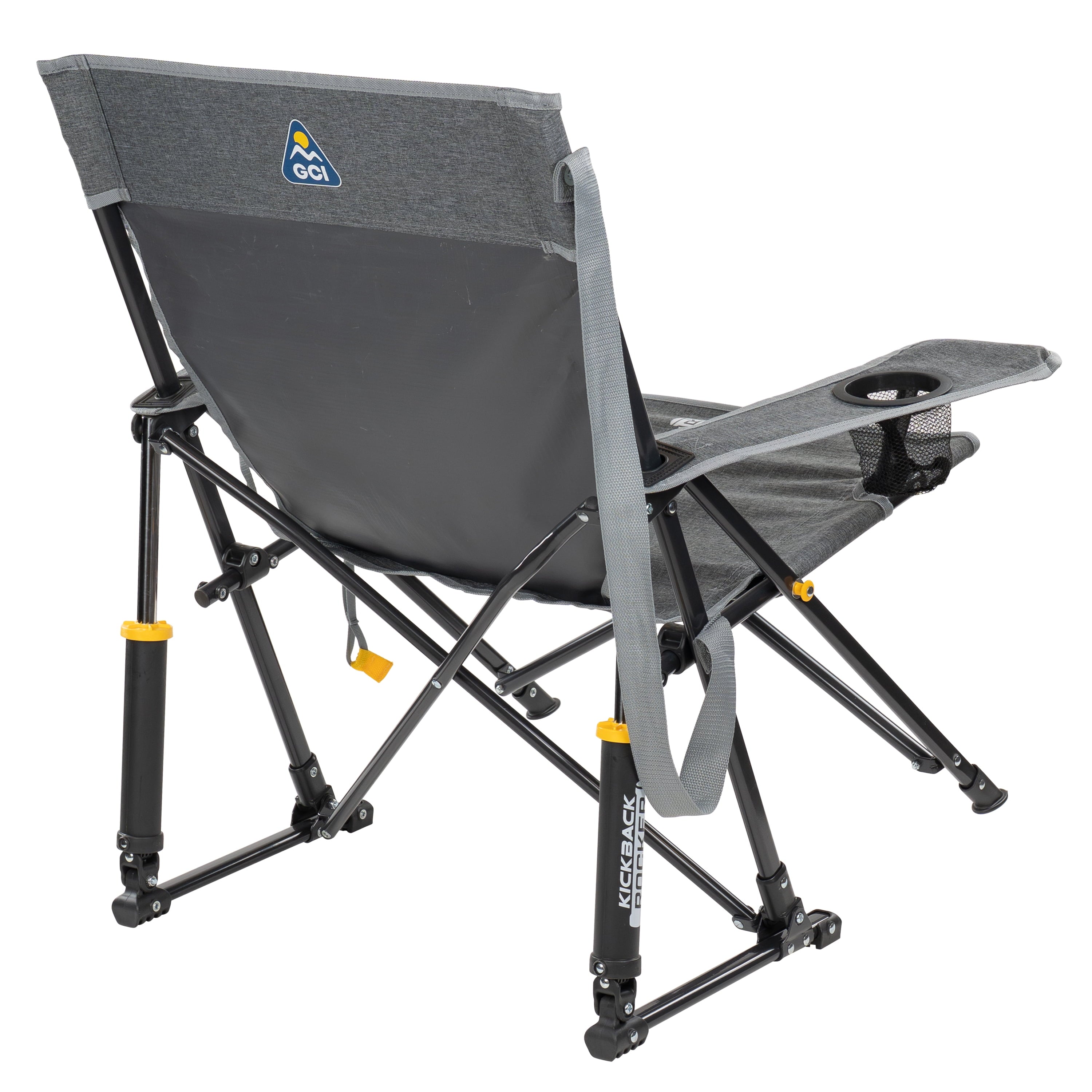 Kickback Rocker Foldable Rocking Camp Chair, Heathered Indigo