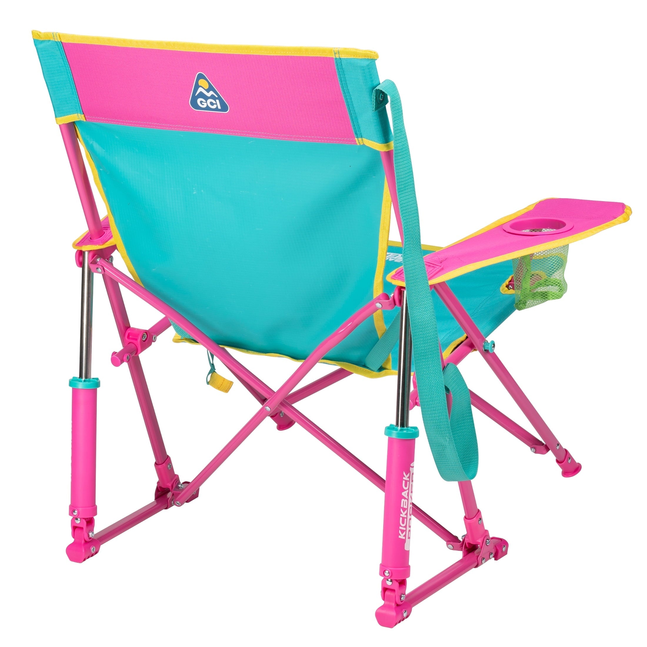 Kickback Rocker Foldable Rocking Camp Chair, Heathered Indigo