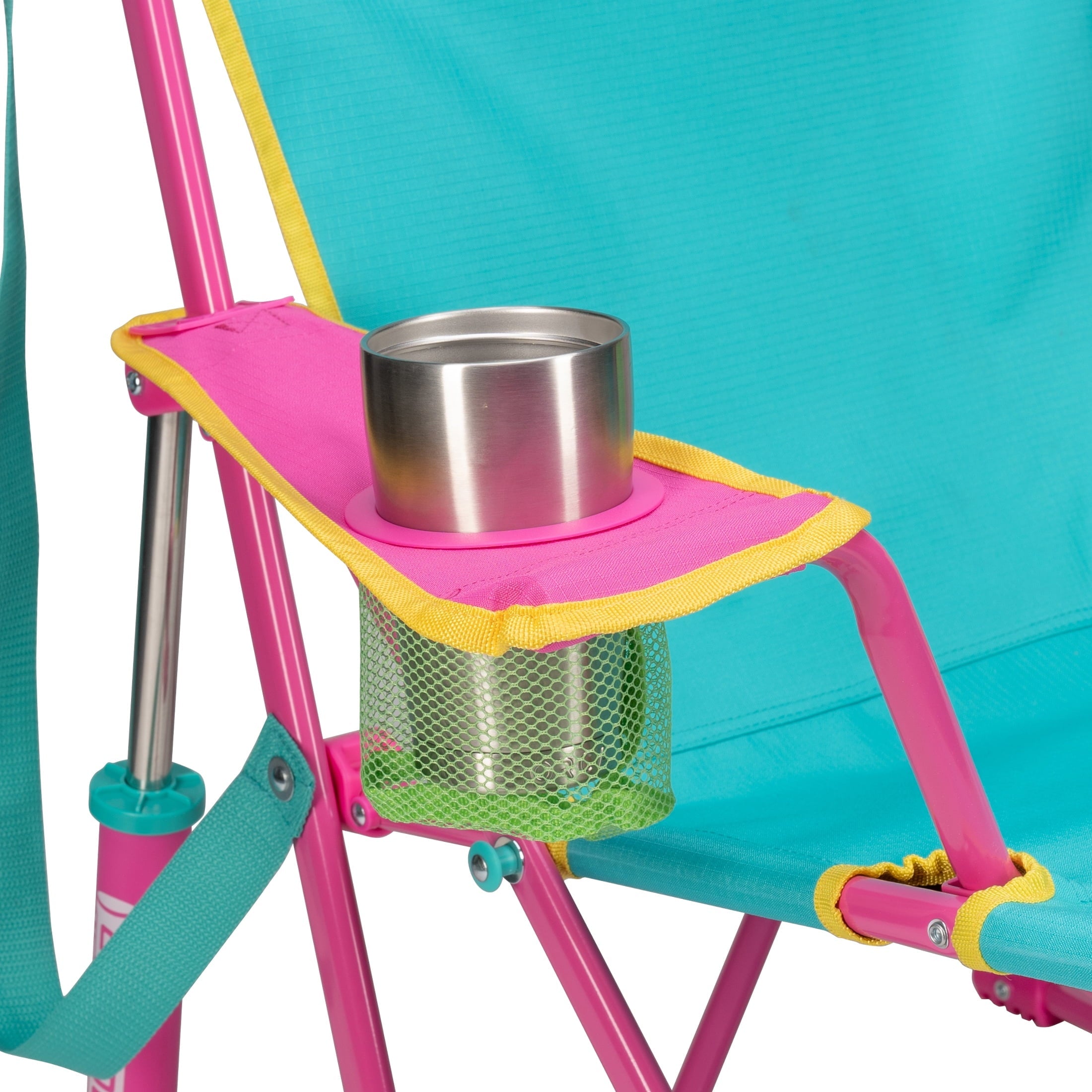 Kickback Rocker Foldable Rocking Camp Chair, Heathered Indigo