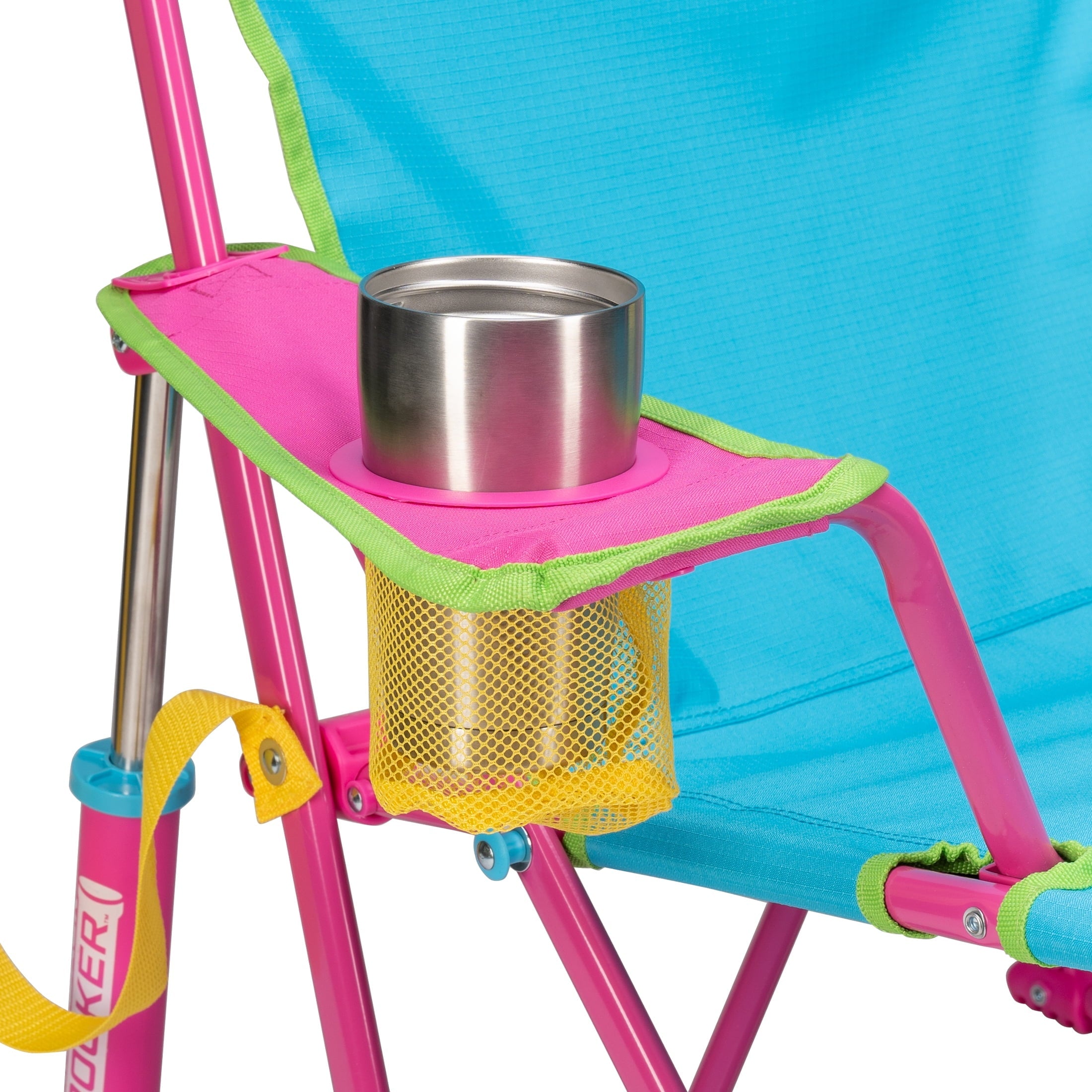 Kickback Rocker Foldable Rocking Camp Chair, Heathered Indigo