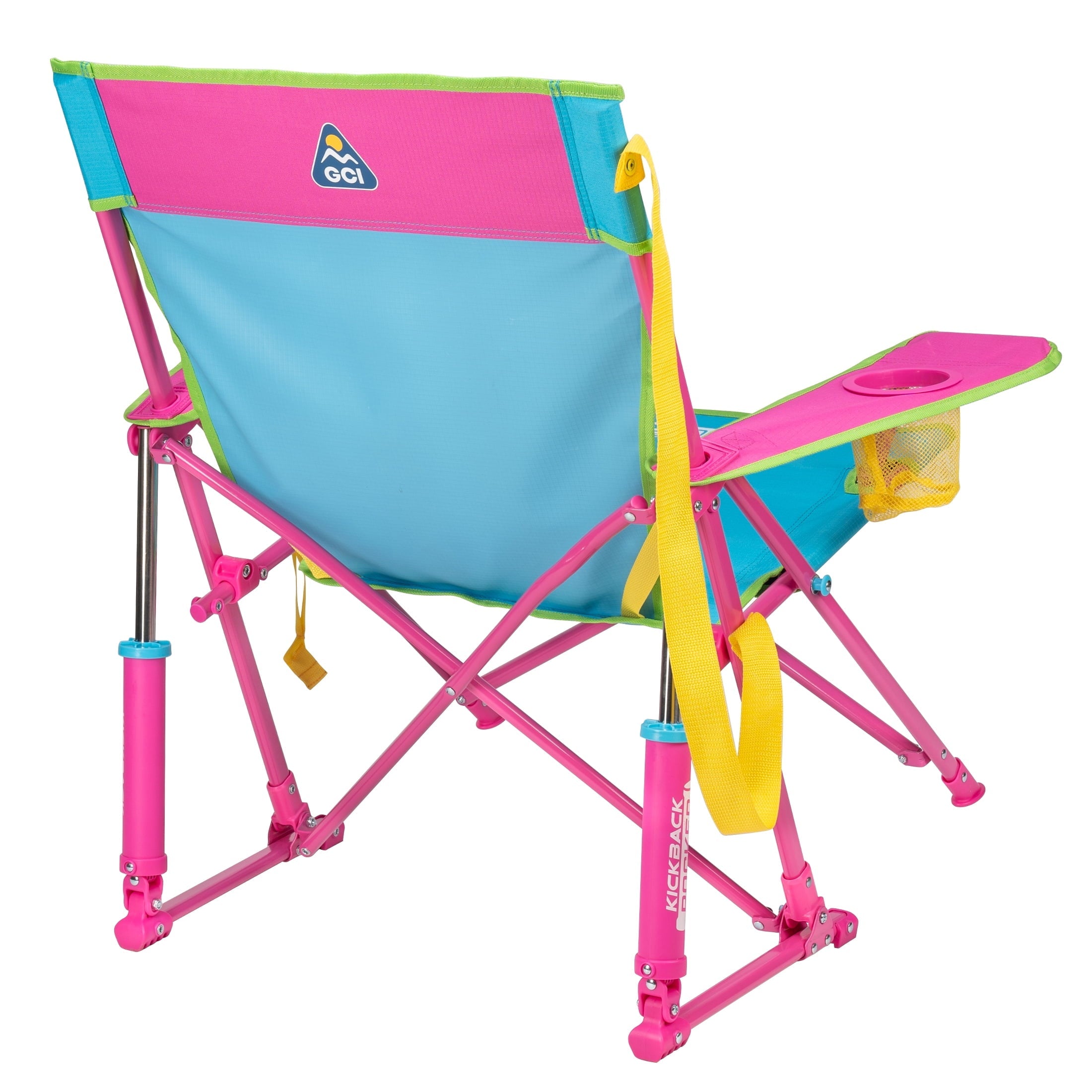 Kickback Rocker Foldable Rocking Camp Chair, Heathered Indigo