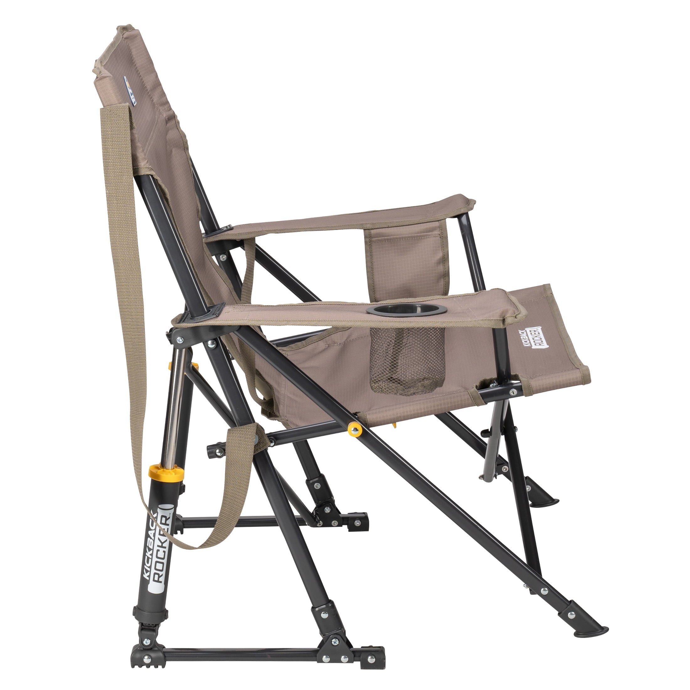 Kickback Rocker Foldable Rocking Camp Chair, Heathered Indigo