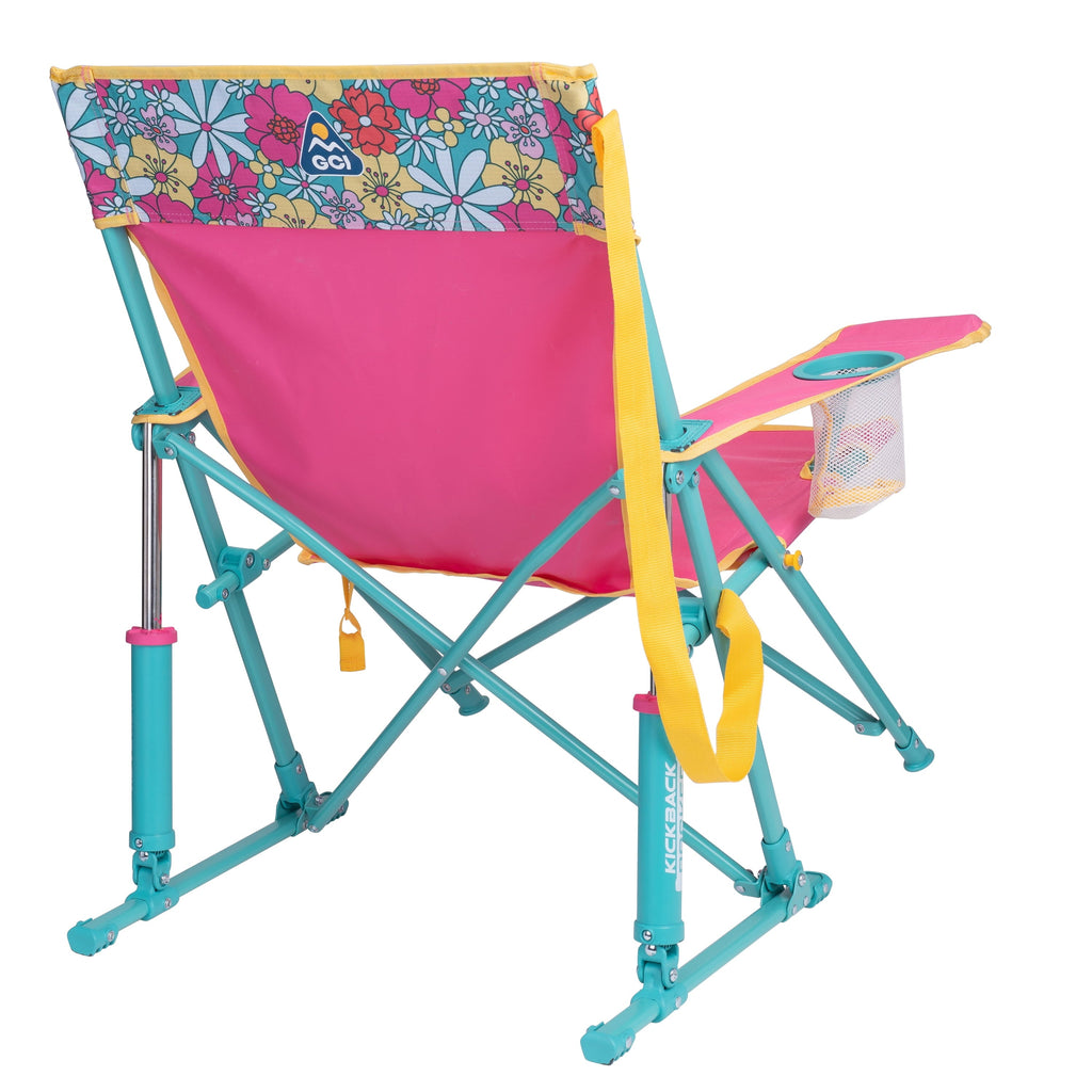 Kickback Rocker Foldable Rocking Camp Chair, Heathered Indigo