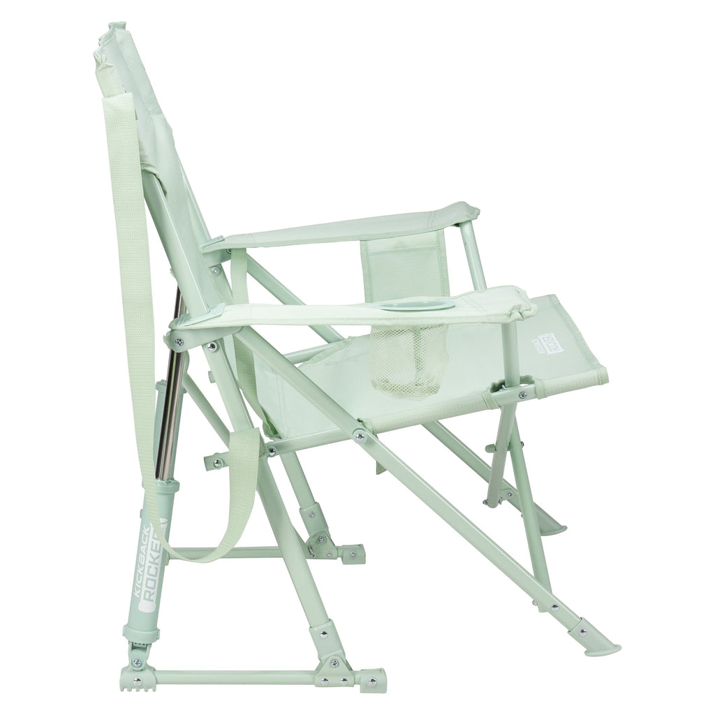 Kickback Rocker Foldable Rocking Camp Chair, Heathered Indigo