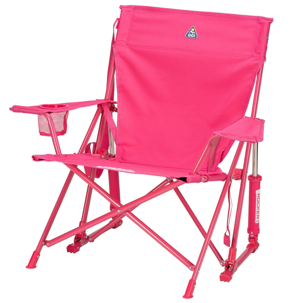 Kickback Rocker Foldable Rocking Camp Chair, Heathered Indigo