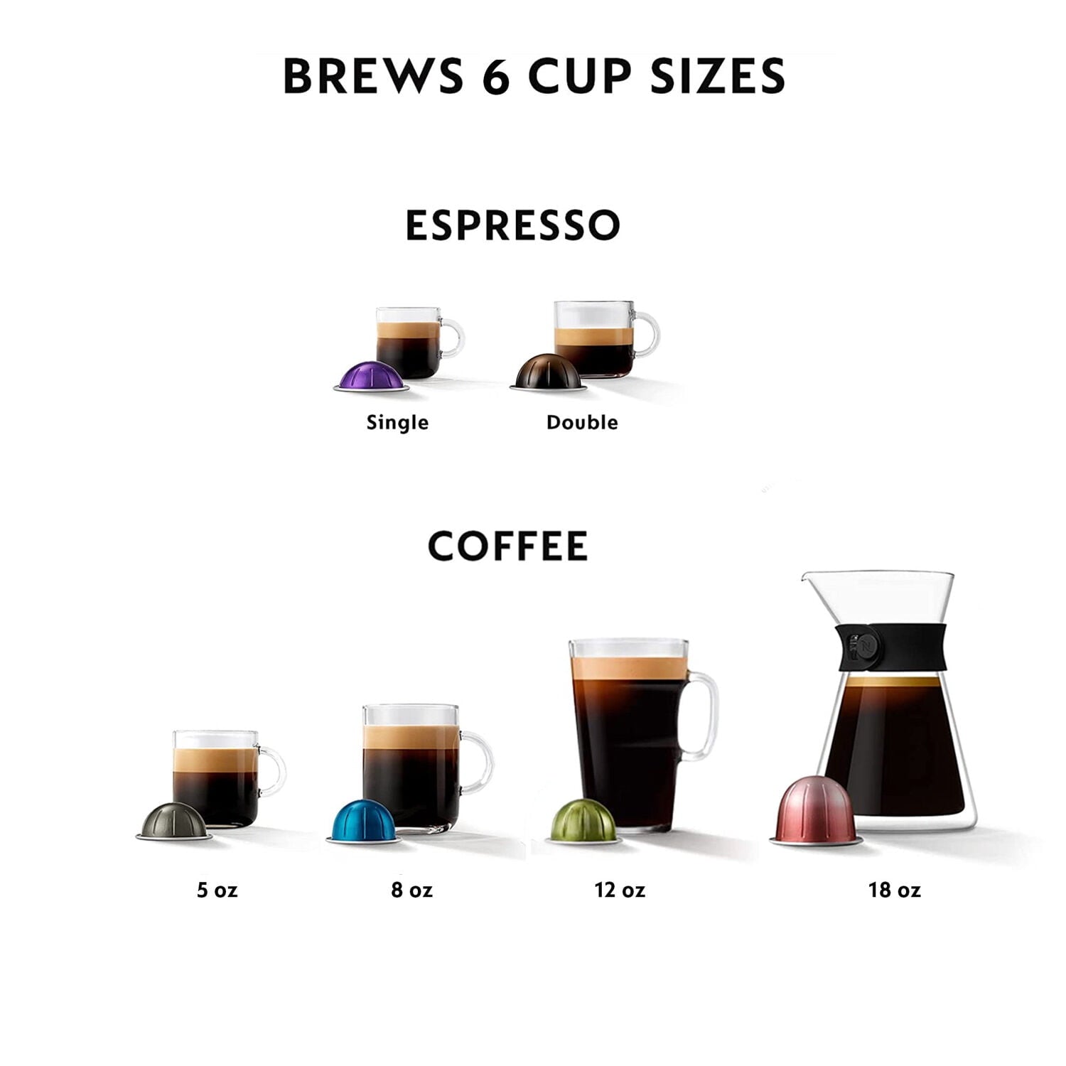ENV120WAE Vertuo Next Coffee and Espresso Maker, Machine + Aeroccino, White
