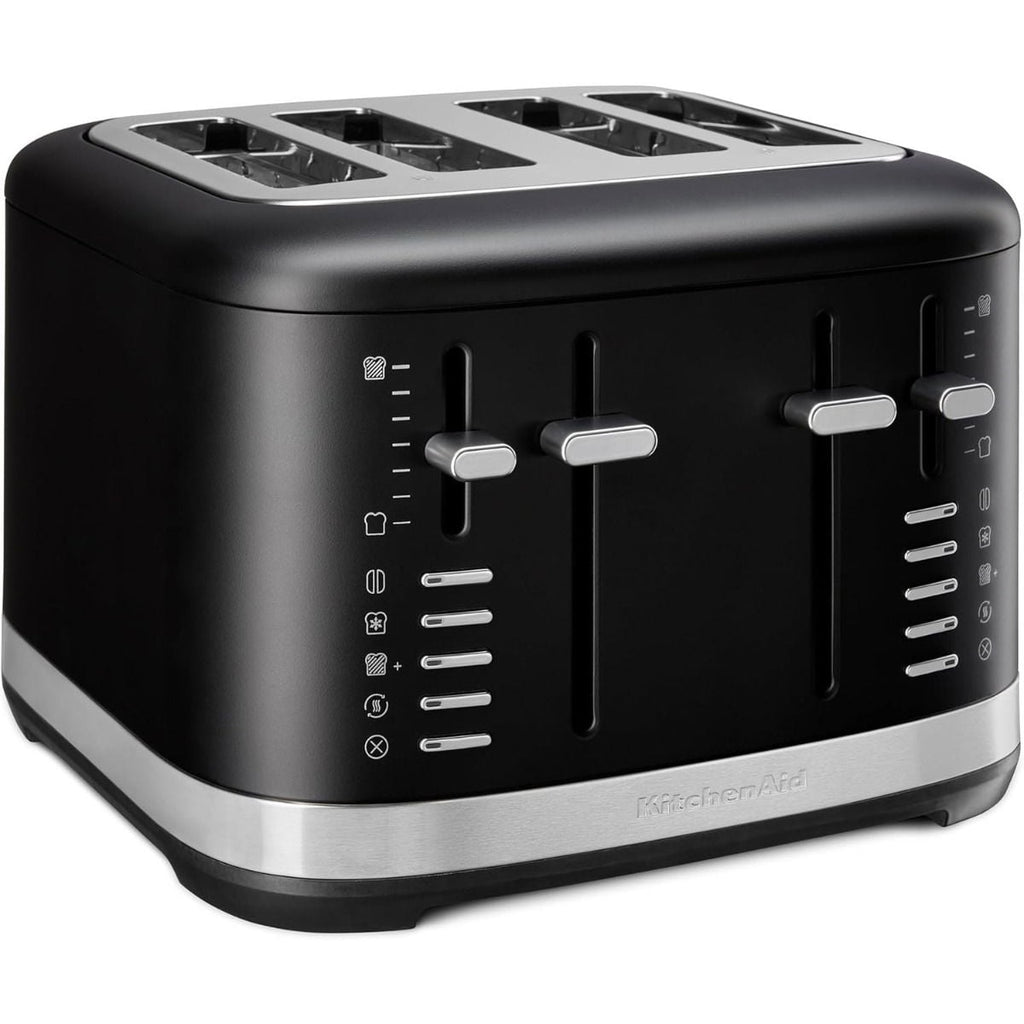 4 Slice Metal Toaster | Matte Black