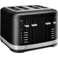 4 Slice Metal Toaster | Matte Black