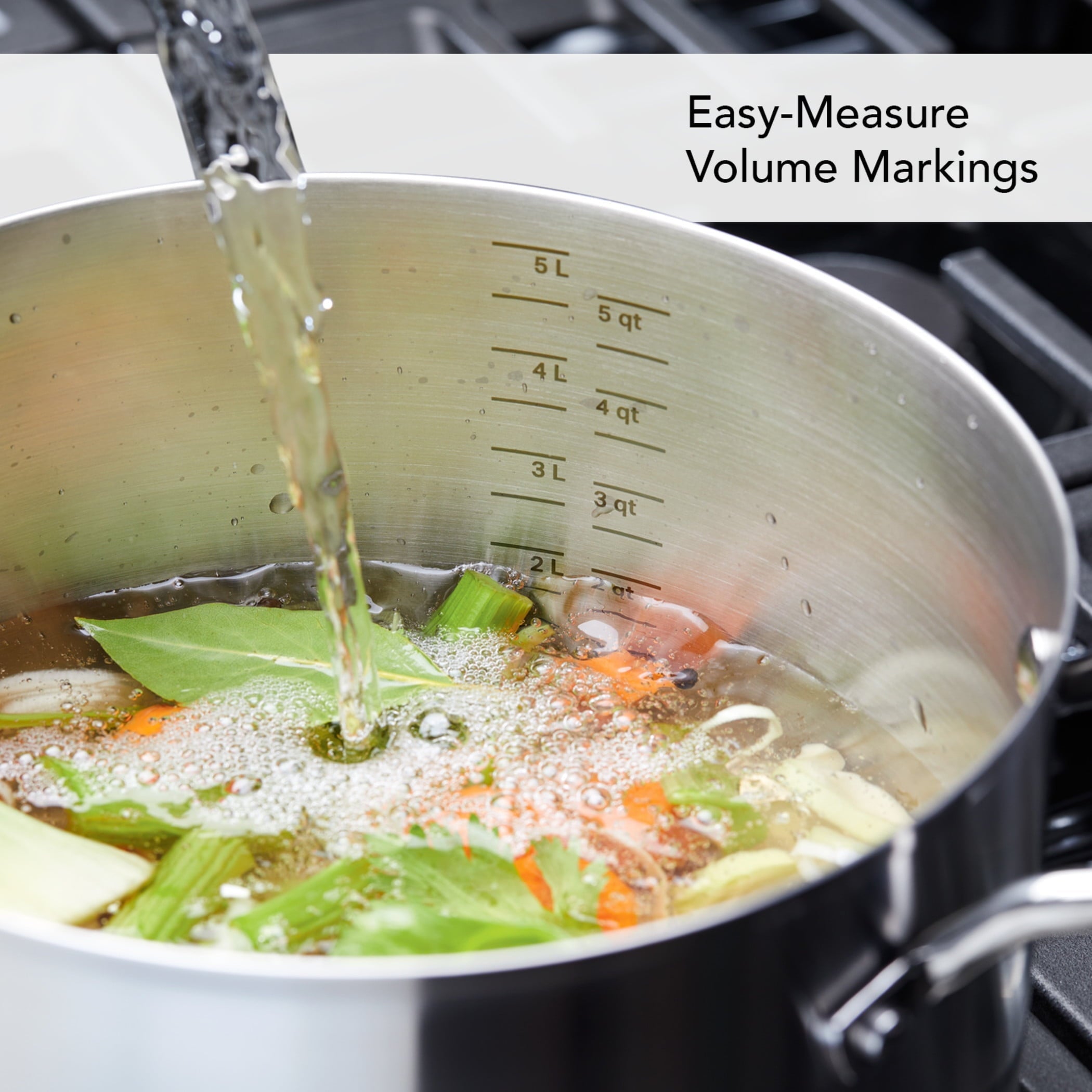 3-Ply Base 11 Pcs Stainless Steel Cookware Induction Pots and Pans Set, Metal Utensil and Dishwasher Safe and Oven Safe to 500°F, Brushed Stainless Steel