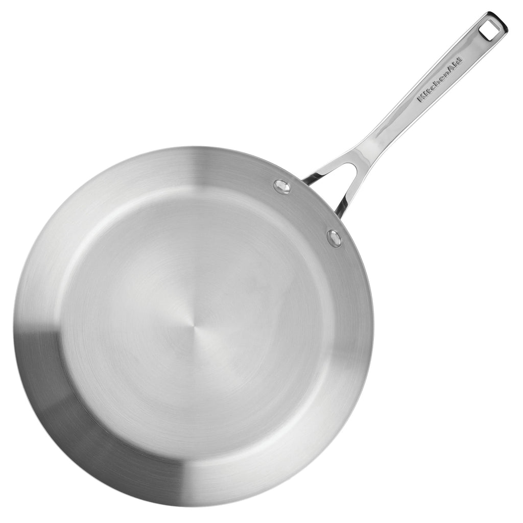 3-Ply Base 11 Pcs Stainless Steel Cookware Induction Pots and Pans Set, Metal Utensil and Dishwasher Safe and Oven Safe to 500°F, Brushed Stainless Steel