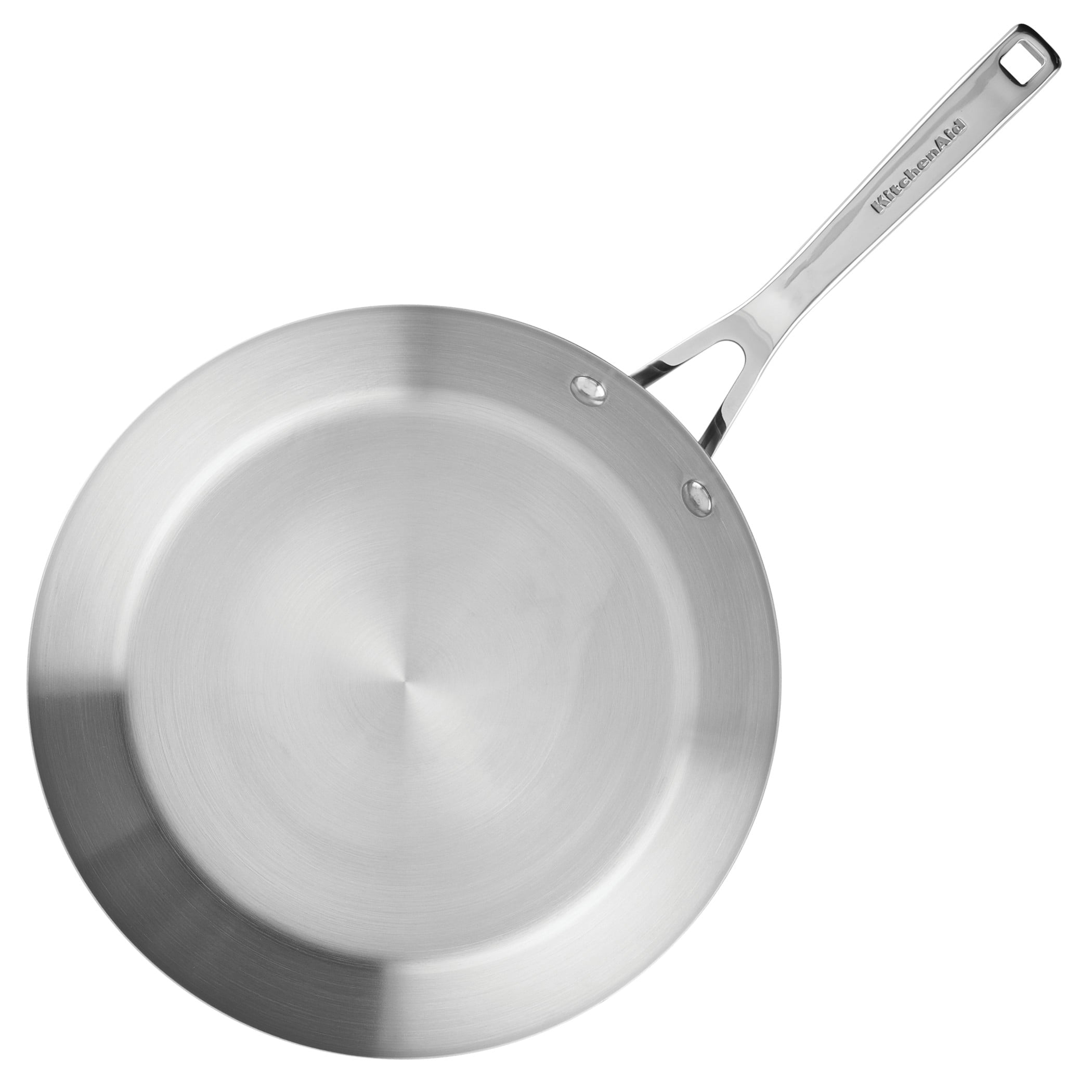 3-Ply Base 11 Pcs Stainless Steel Cookware Induction Pots and Pans Set, Metal Utensil and Dishwasher Safe and Oven Safe to 500°F, Brushed Stainless Steel