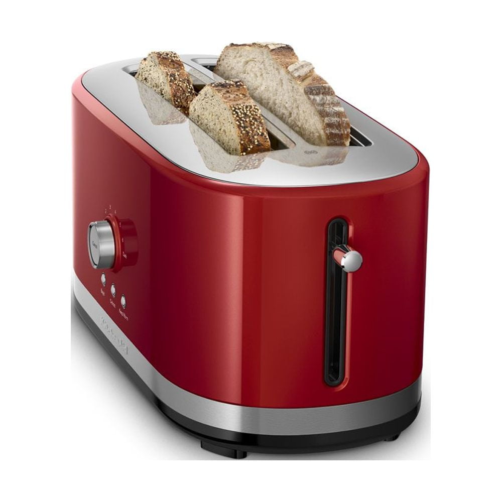 4-Slice Toaster, Empire Red with High Lift Lever, 7 Shade Settings