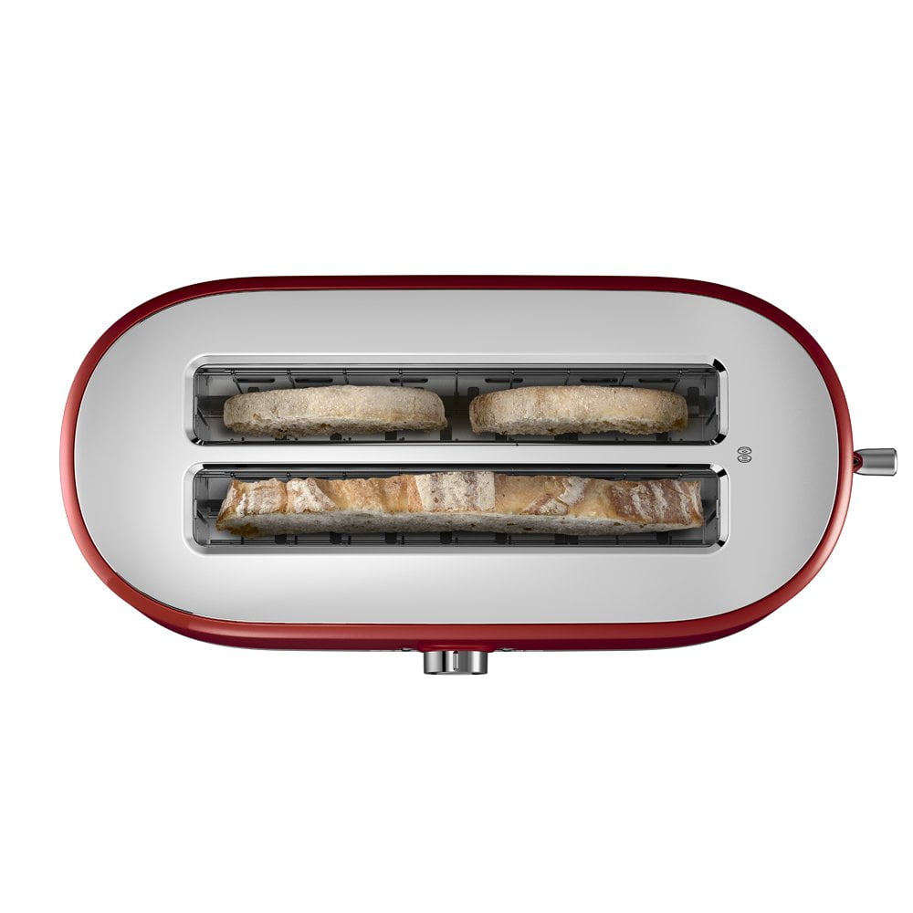 4-Slice Toaster, Empire Red with High Lift Lever, 7 Shade Settings