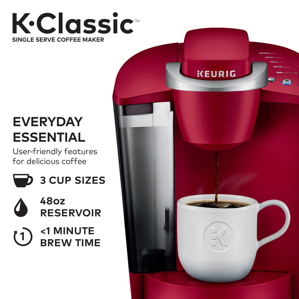 K-Classic Single Serve K-Cup Pod Coffee Maker, Black