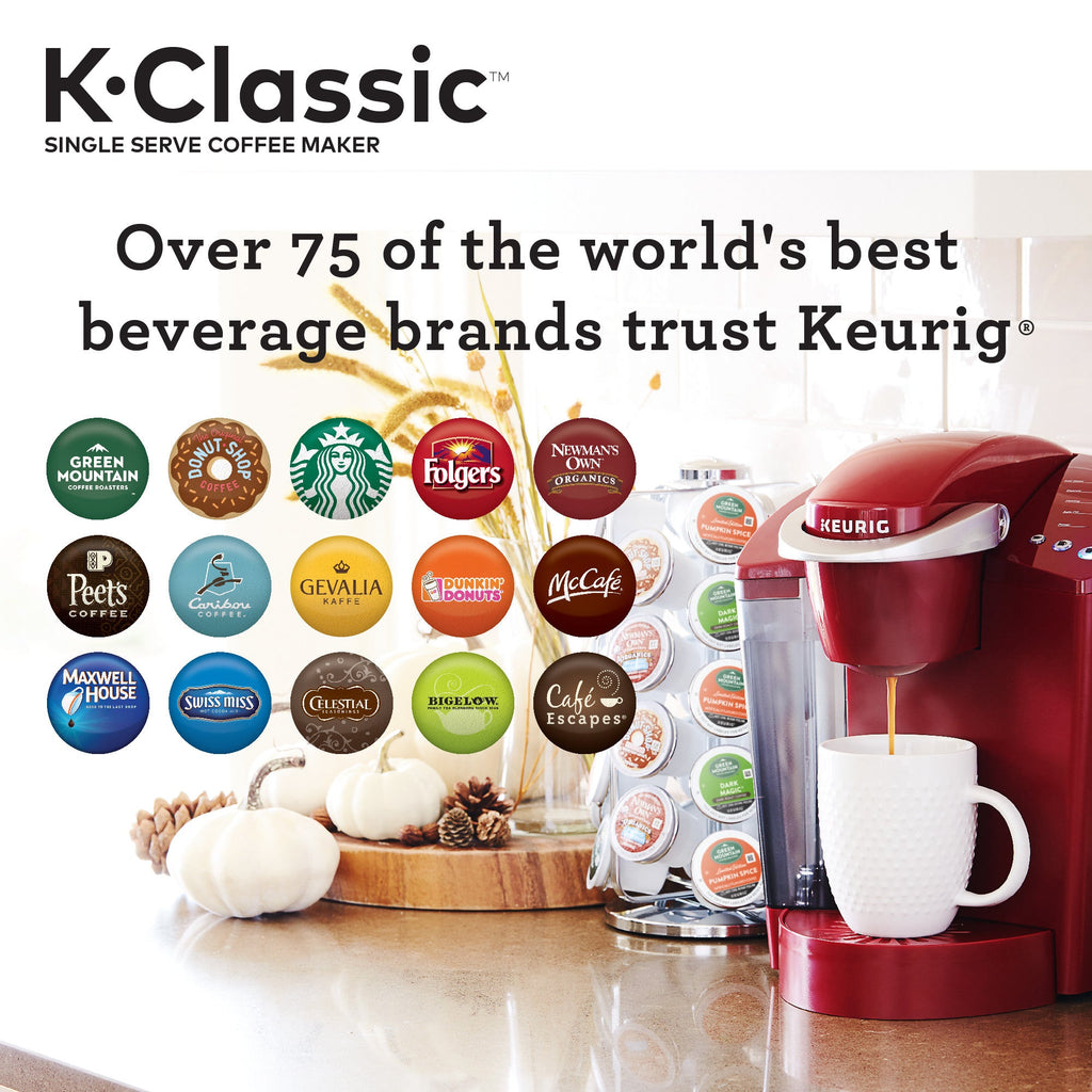 K-Classic Single Serve K-Cup Pod Coffee Maker, Black