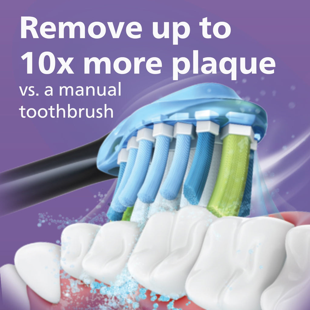 9000 Special Edition Rechargeable Toothbrush, Black/Purple HX9911/91