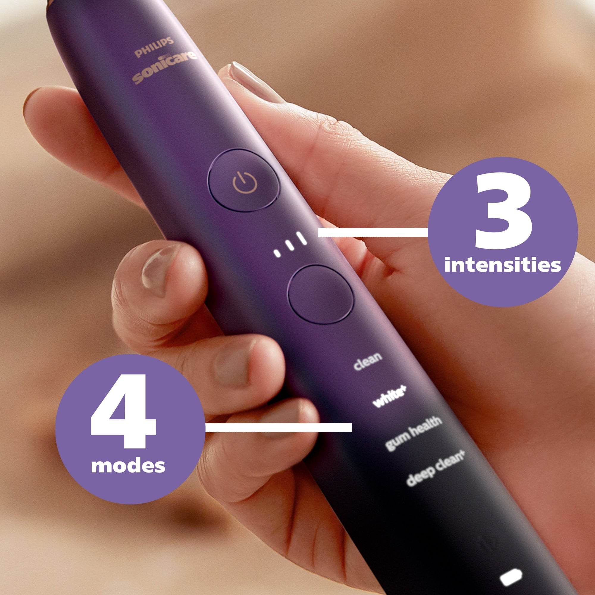 9000 Special Edition Rechargeable Toothbrush, Black/Purple HX9911/91