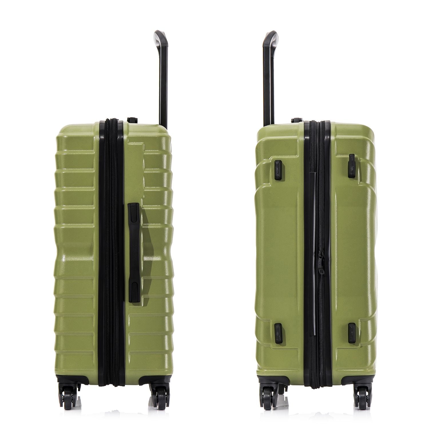 AURUM 3-Piece Hardside Luggage Sets with Spinner Wheels, Handle and Trolley, (20"/24"/28"), Green