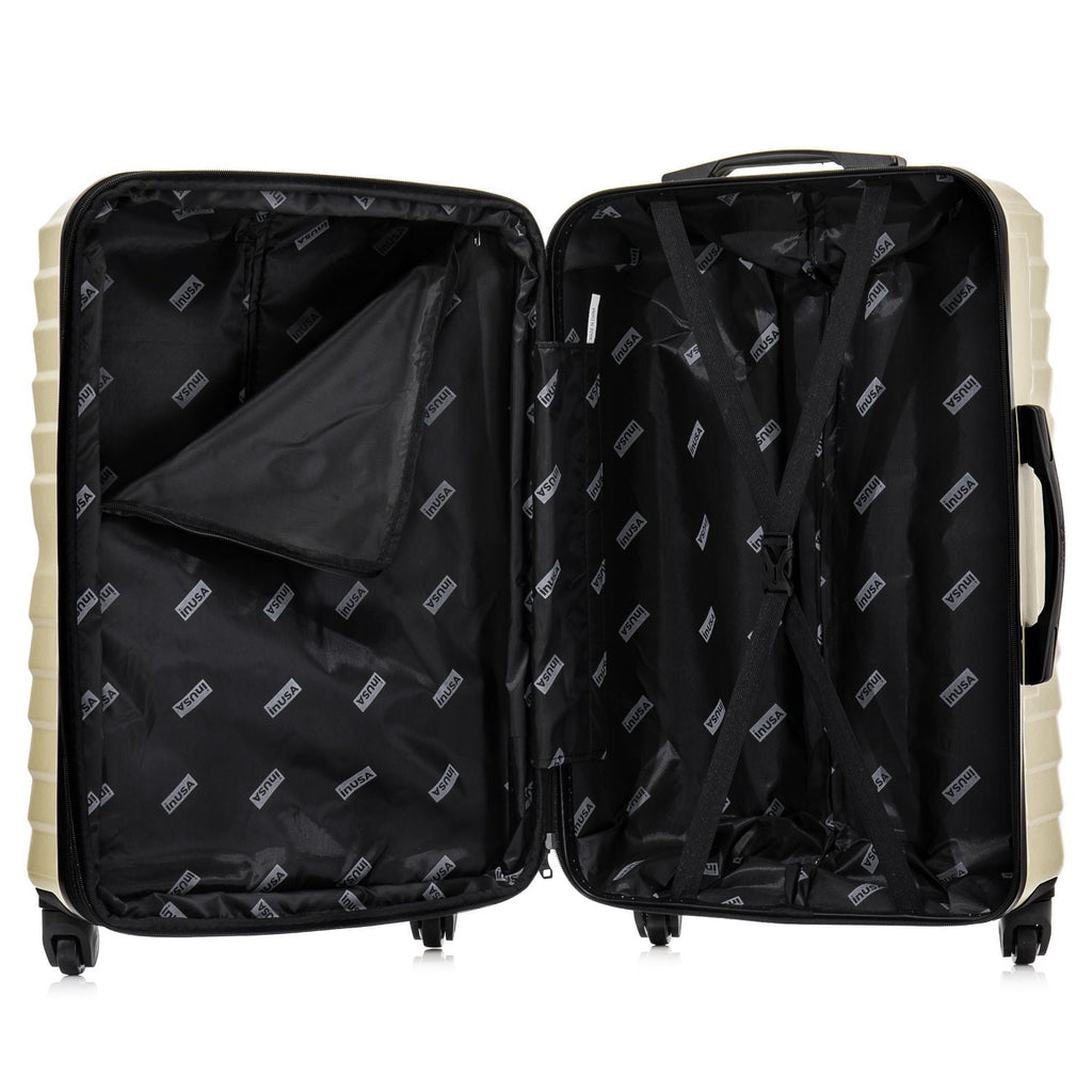 AURUM 3-Piece Hardside Luggage Sets with Spinner Wheels, Handle and Trolley, (20"/24"/28"), Green
