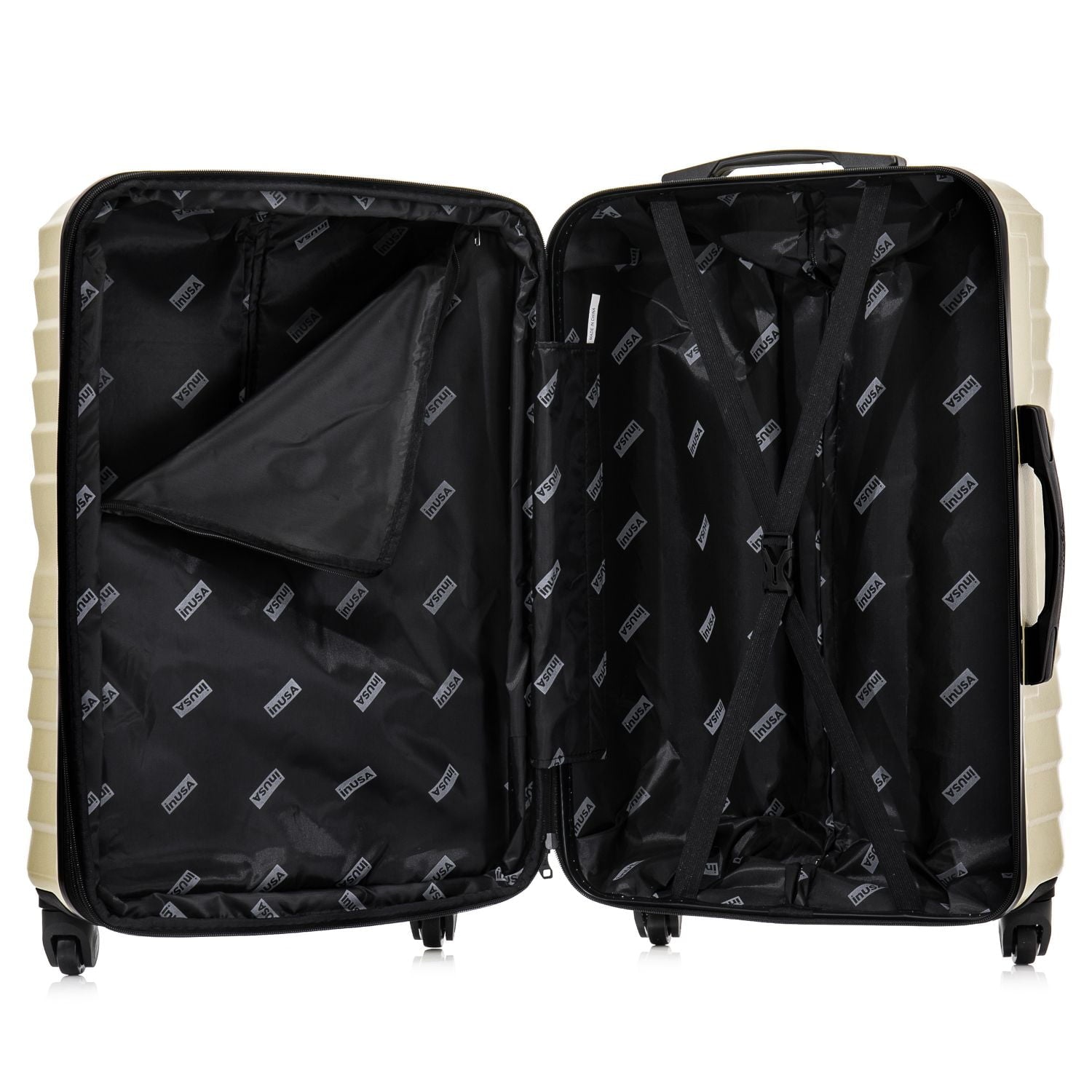AURUM 3-Piece Hardside Luggage Sets with Spinner Wheels, Handle and Trolley, (20"/24"/28"), Green
