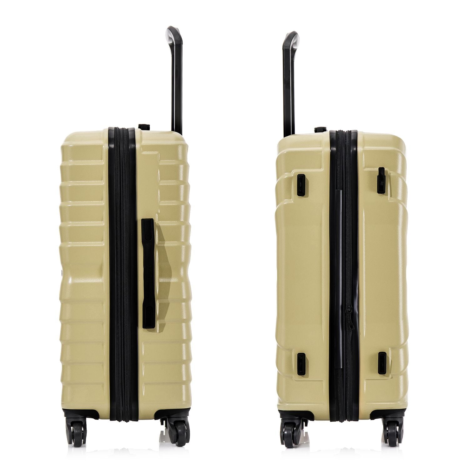 AURUM 3-Piece Hardside Luggage Sets with Spinner Wheels, Handle and Trolley, (20"/24"/28"), Green
