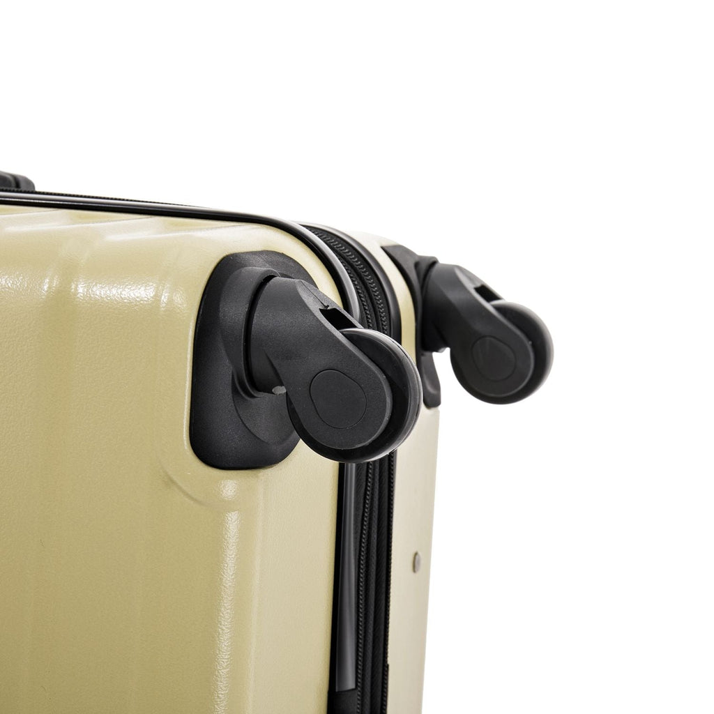 AURUM 3-Piece Hardside Luggage Sets with Spinner Wheels, Handle and Trolley, (20"/24"/28"), Green
