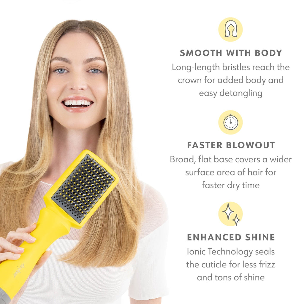 The Smooth Shot Paddle Brush Blow-Dryer Hair Brush