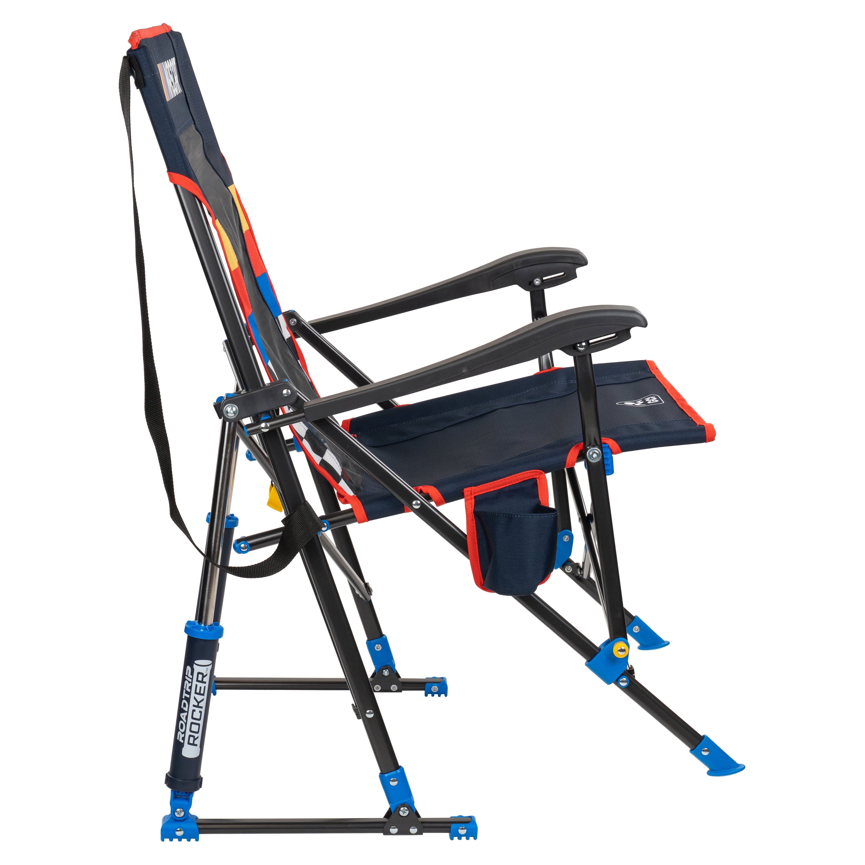 RoadTrip Rocker Foldable Rocking Camp Chair, Indigo