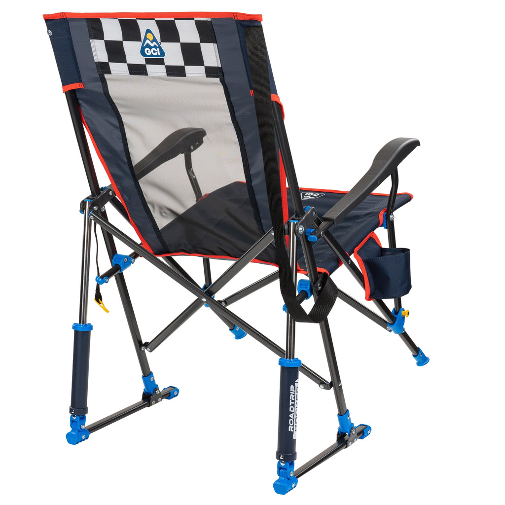 RoadTrip Rocker Foldable Rocking Camp Chair, Indigo