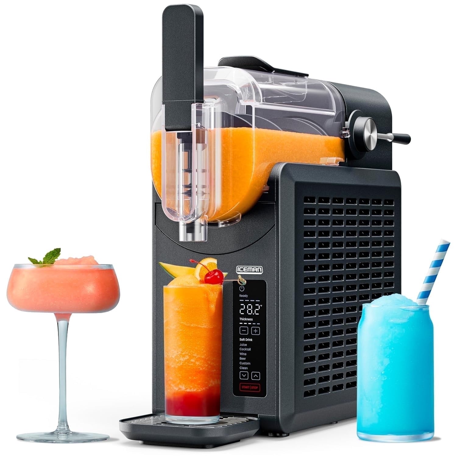 Slush-Ease 68 oz. Slushy Maker with Customizable Thickness - Black