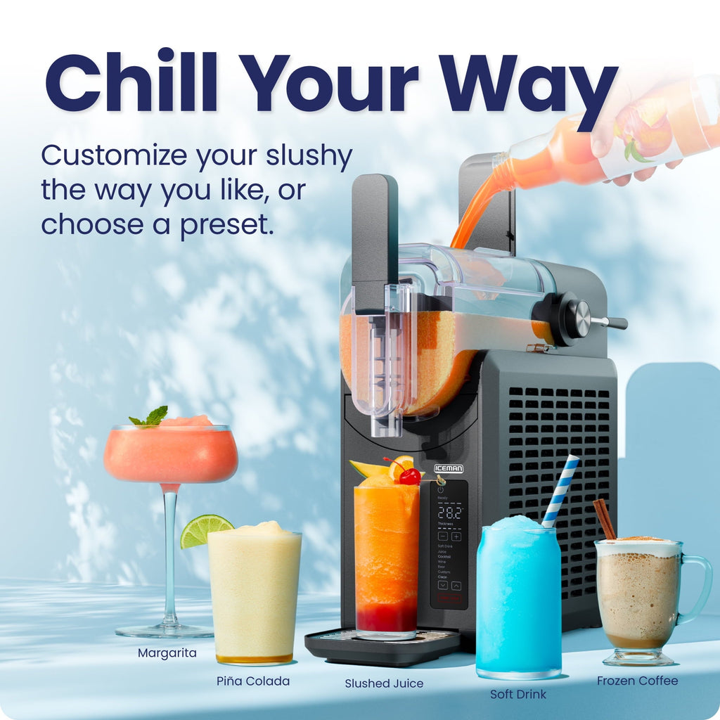 Slush-Ease 68 oz. Slushy Maker with Customizable Thickness - Black