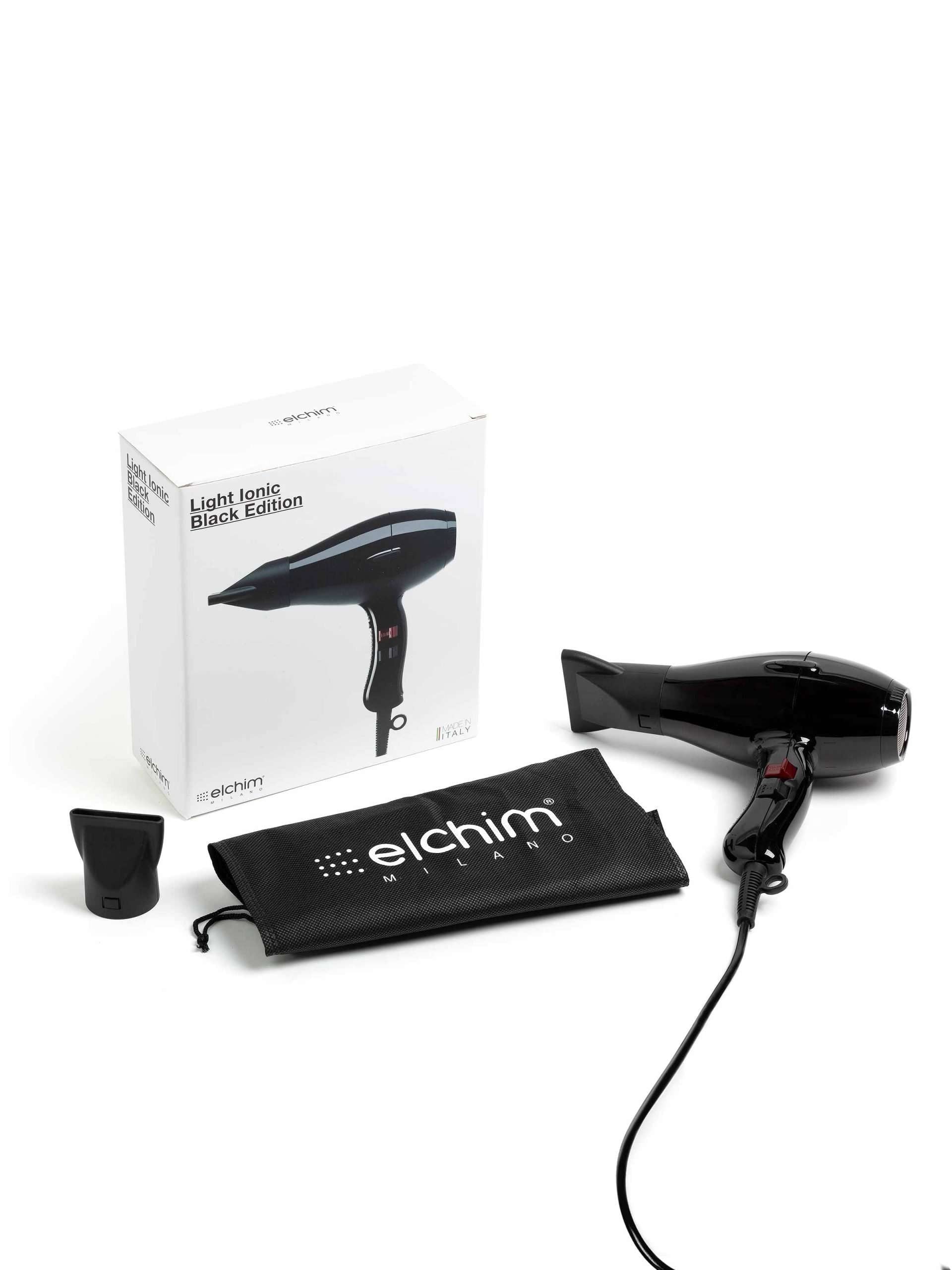 3900 Light Ionic Hair Dryer, Black